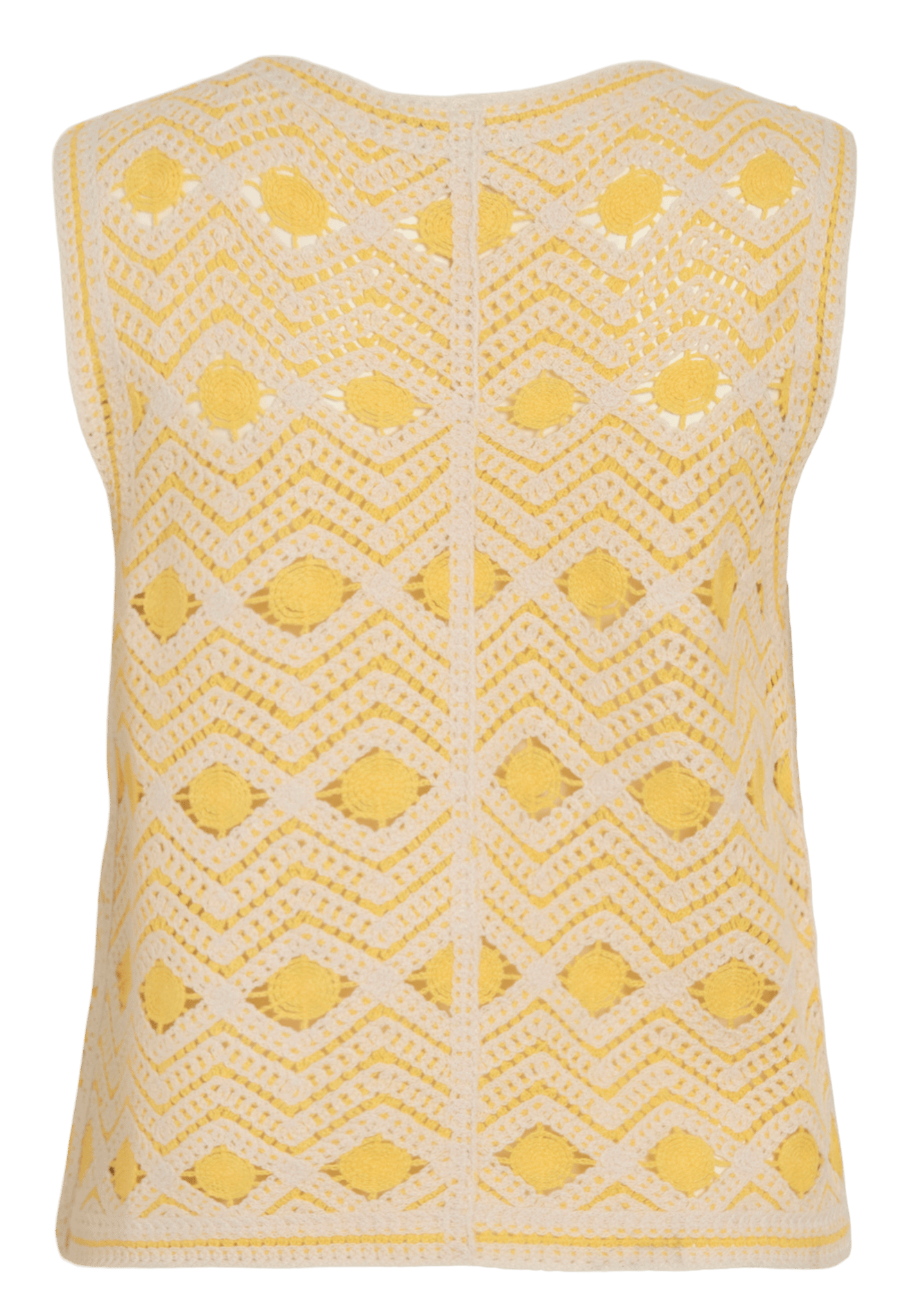 Gilet en crochet à motifs VILA Grey