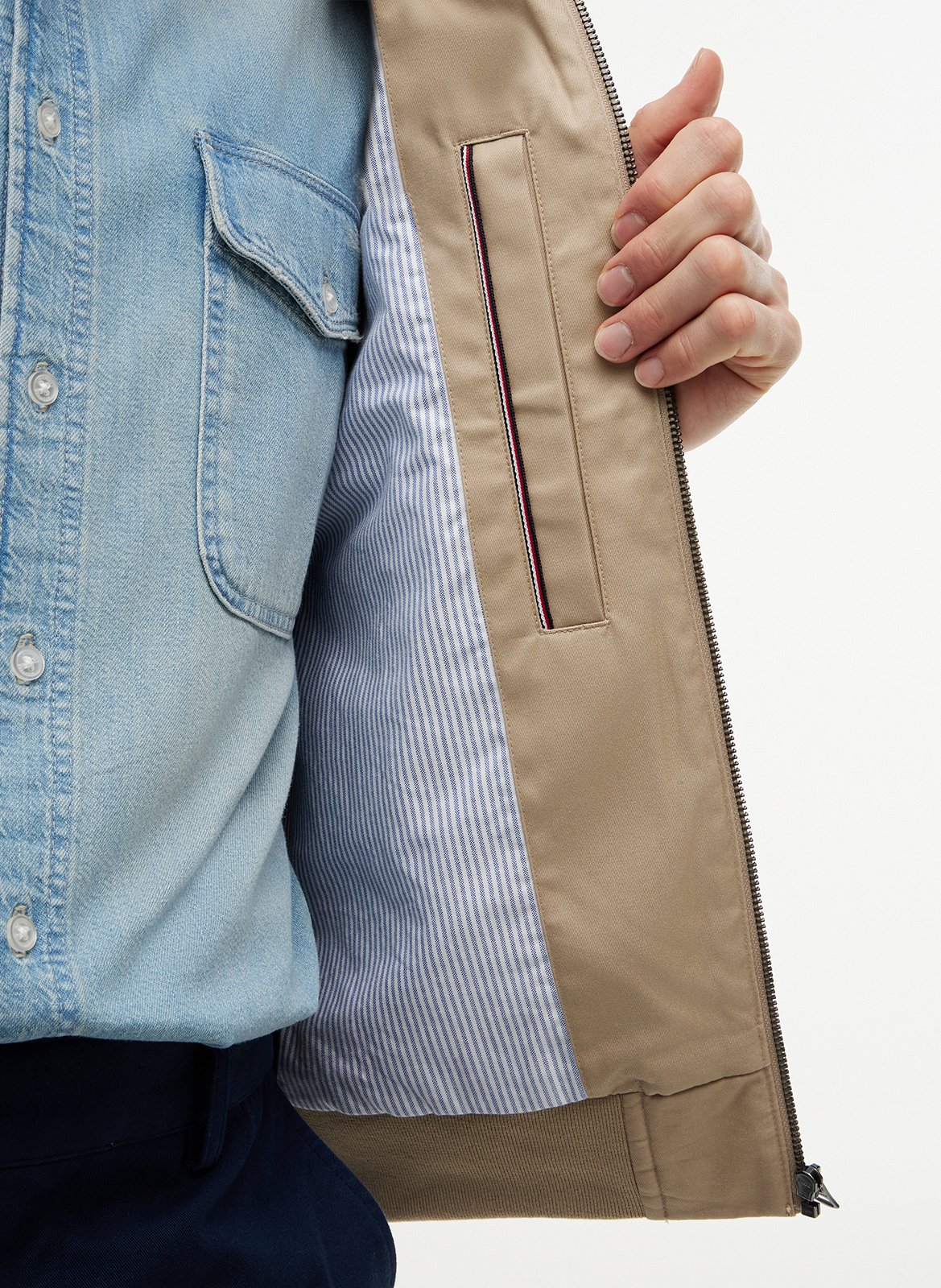 Baumwollblouson TOMMY HILFIGER Beige