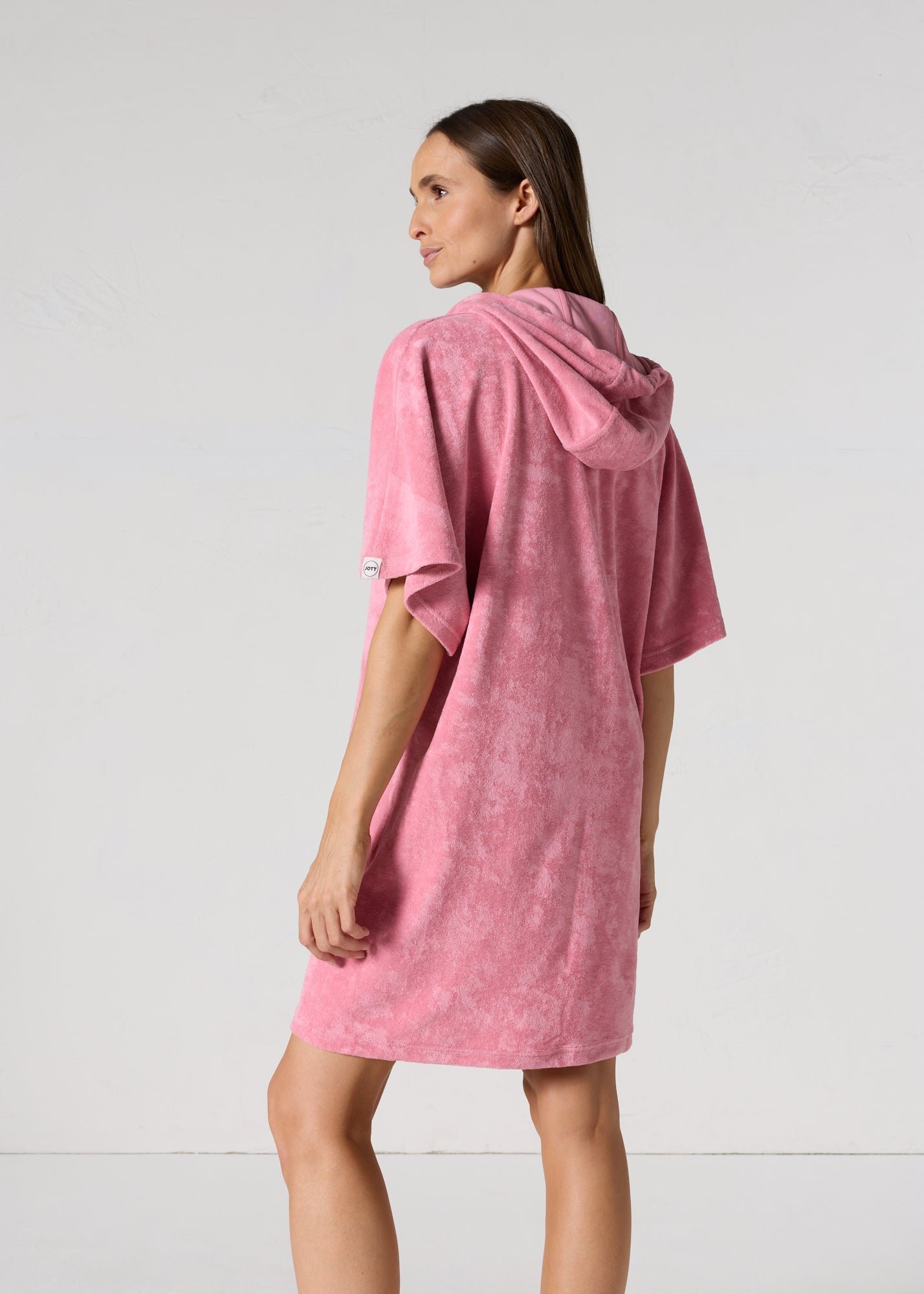 Robe éponge à capuche pearl JOTT Rose