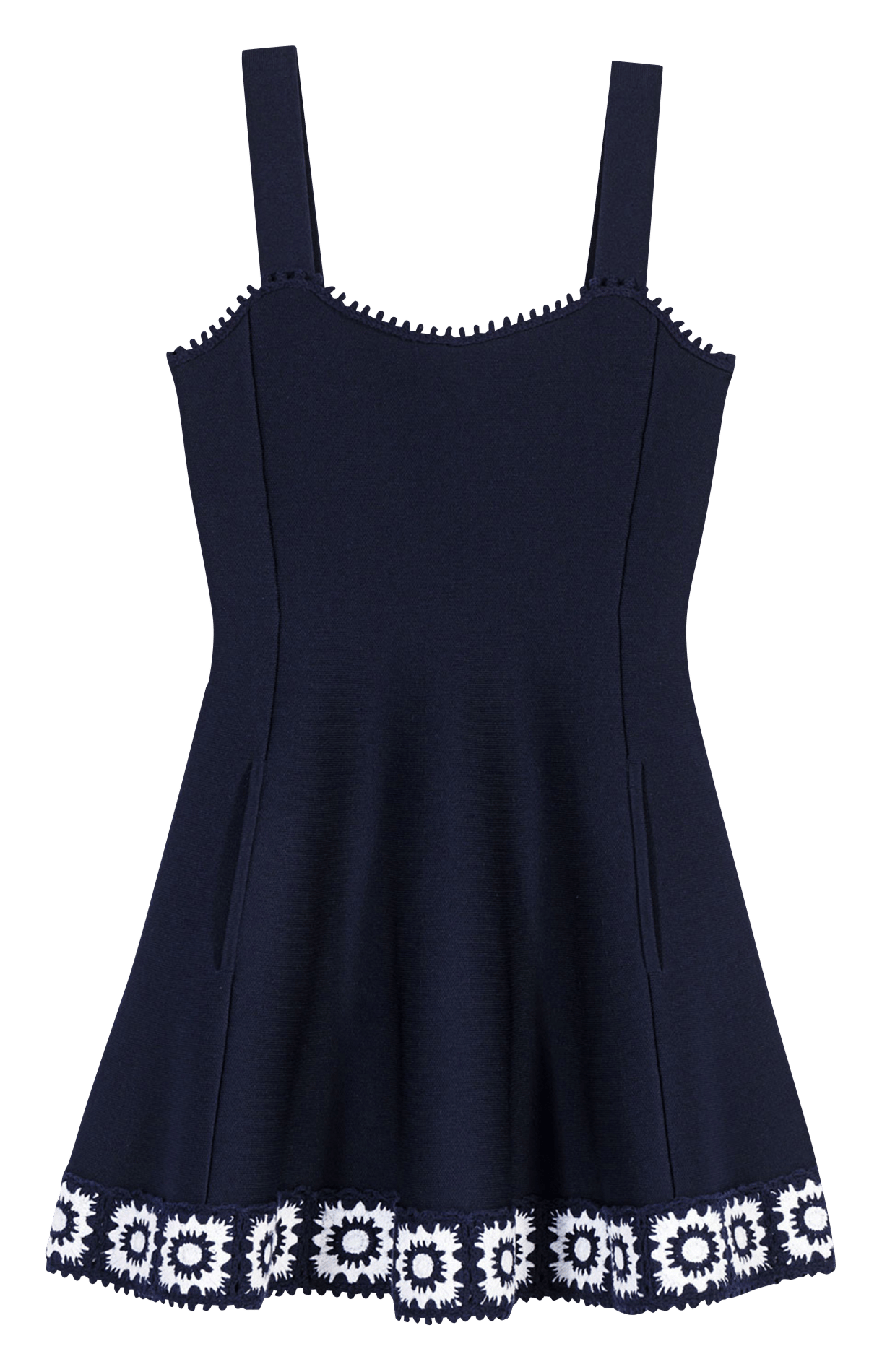 Robe courte évasée MAJE Bleu