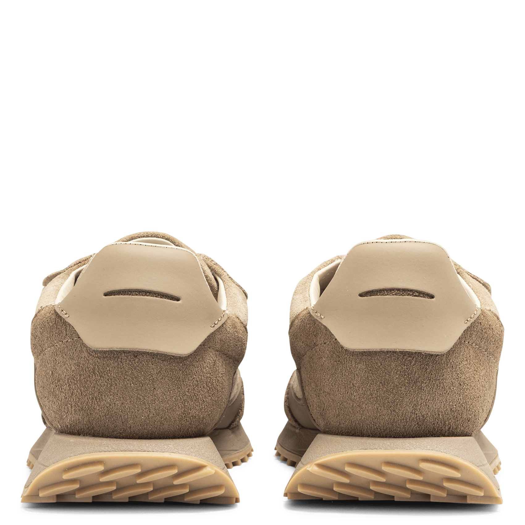 Baskets basses en cuir mélangé GHOUD VENICE Beige
