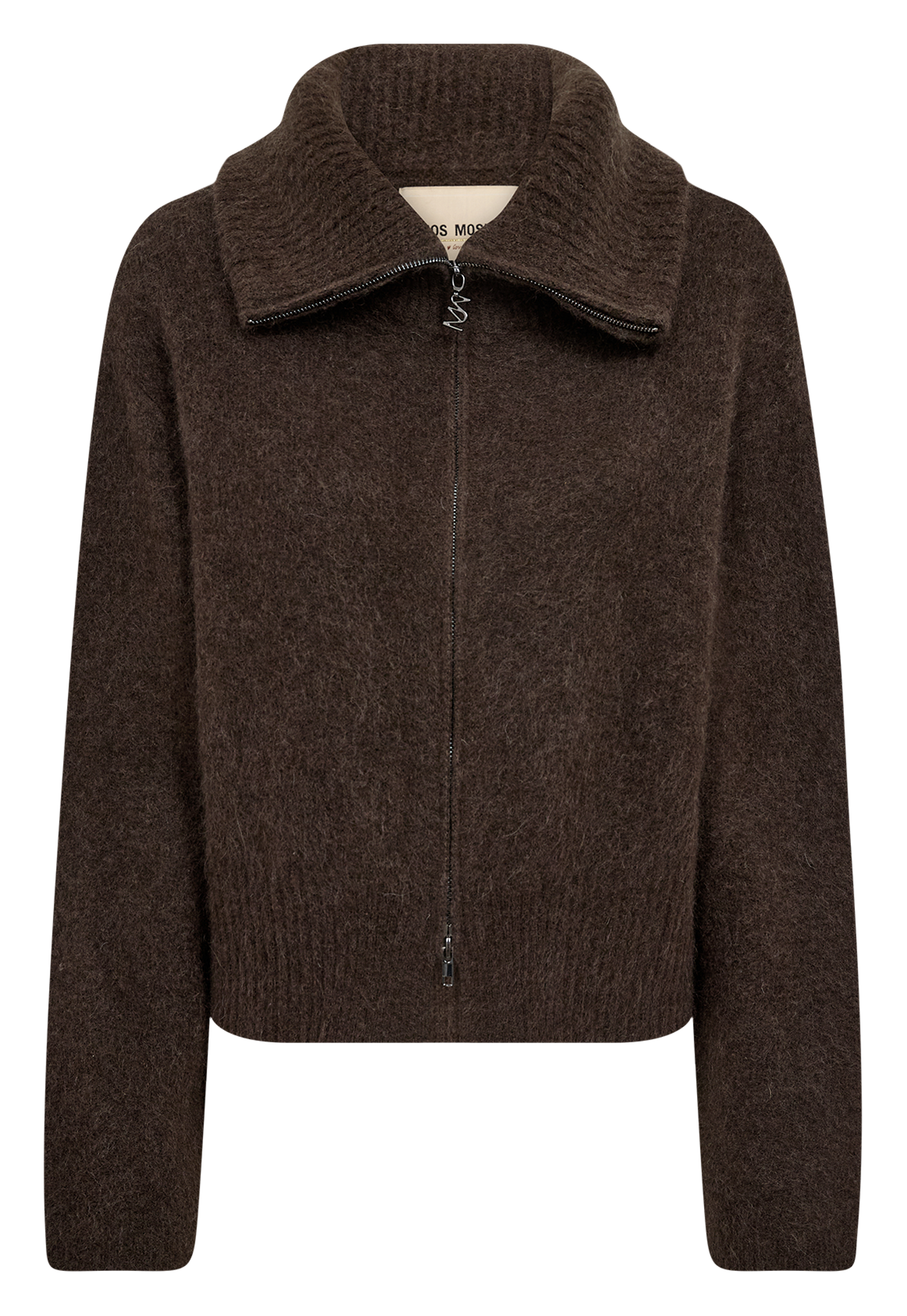 Oversized vest van wolmix MOS MOSH Bruin