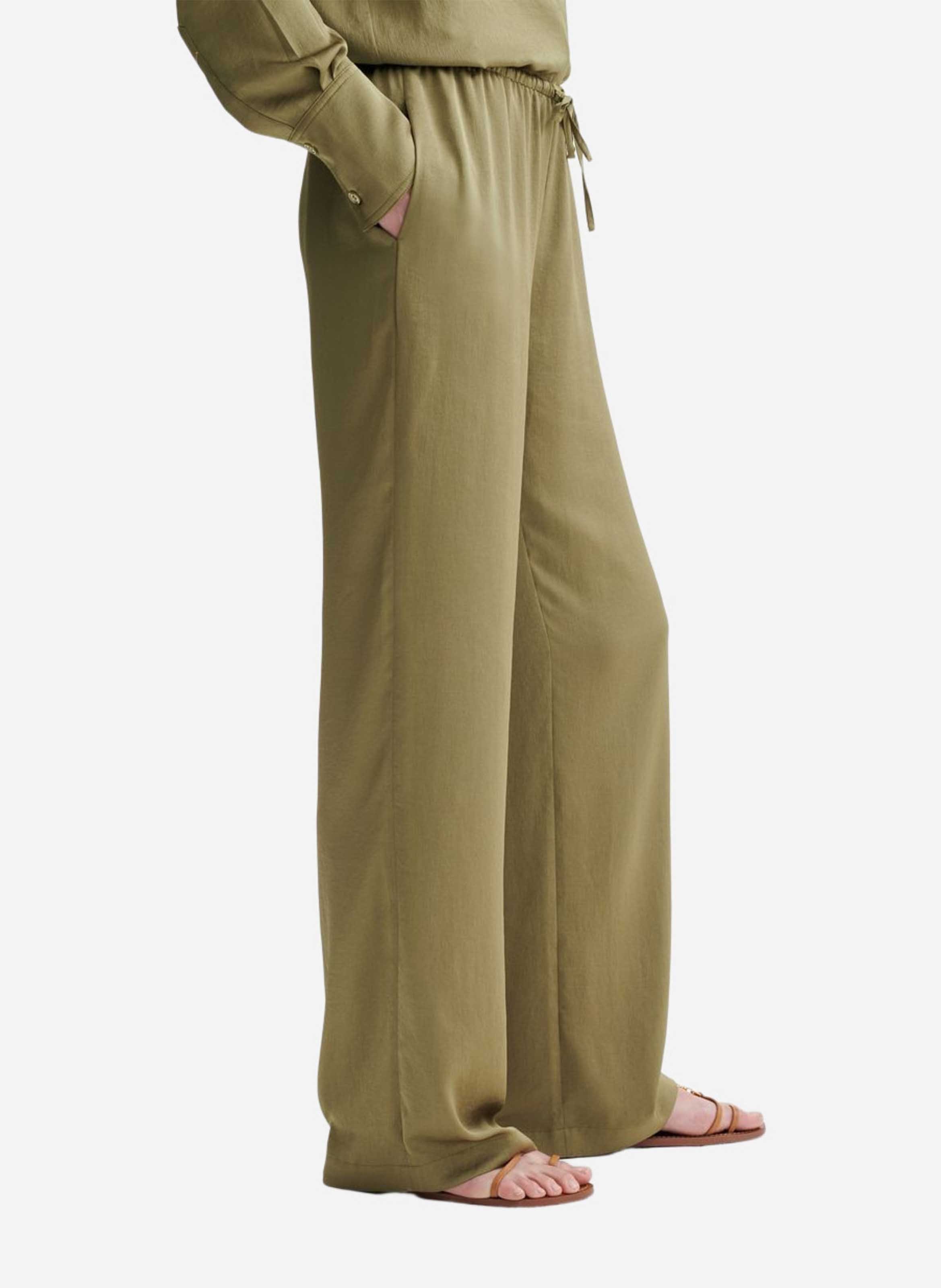 Straight-cut fluid trousers VANESSA BRUNO Green