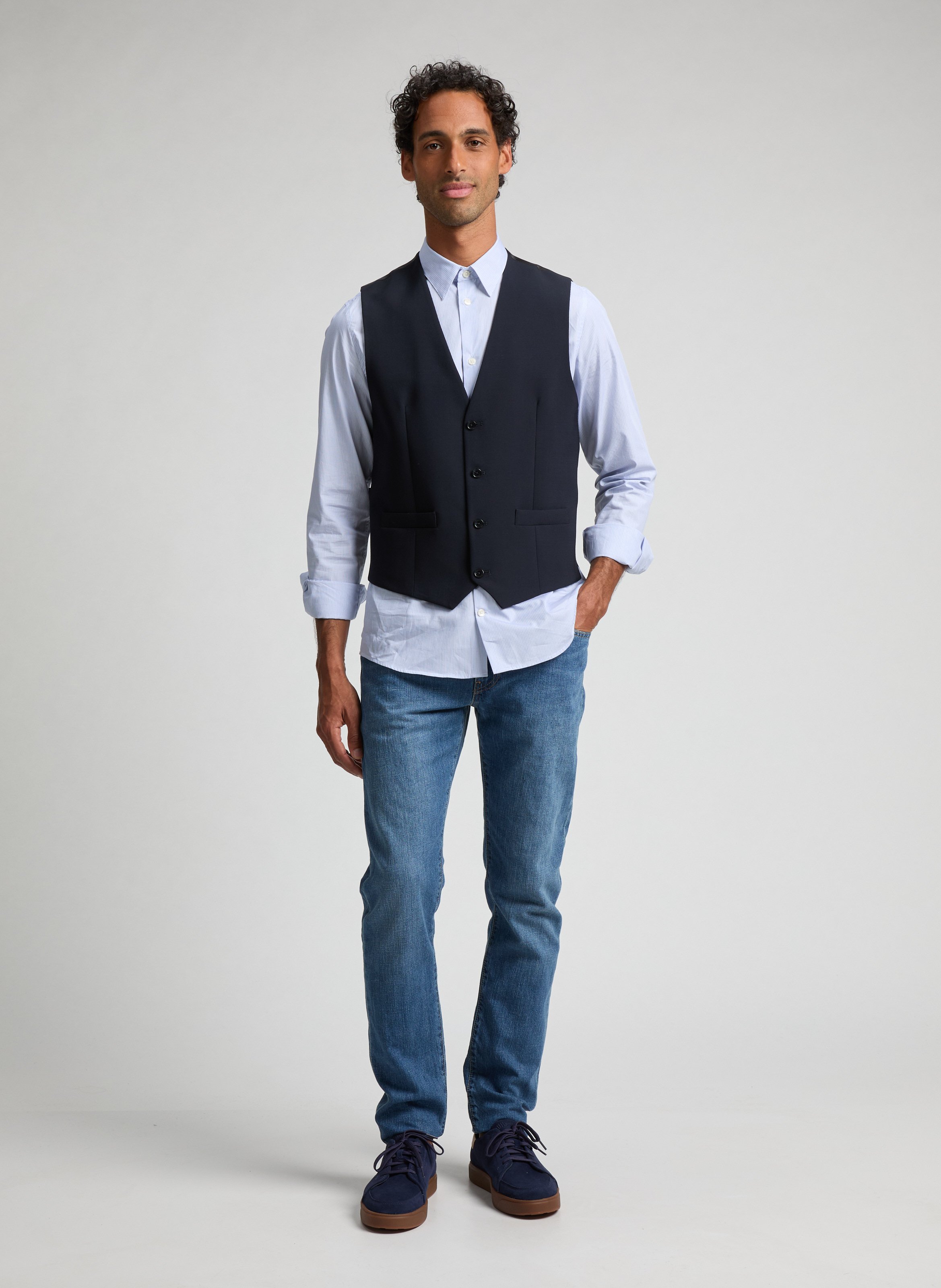 Woolen blazer dostum-g AU PRINTEMPS PARIS Blue