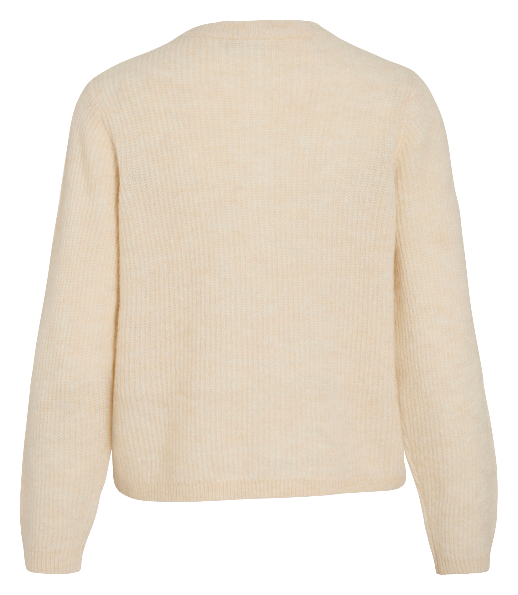 Gerade geschnittene Strickjacke VILA Beige
