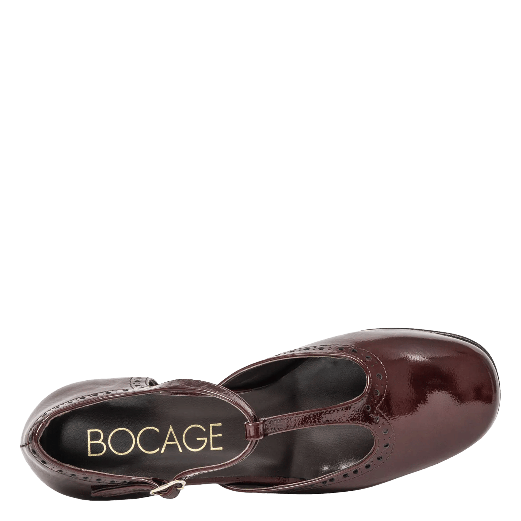 Leather high heels BOCAGE Brown