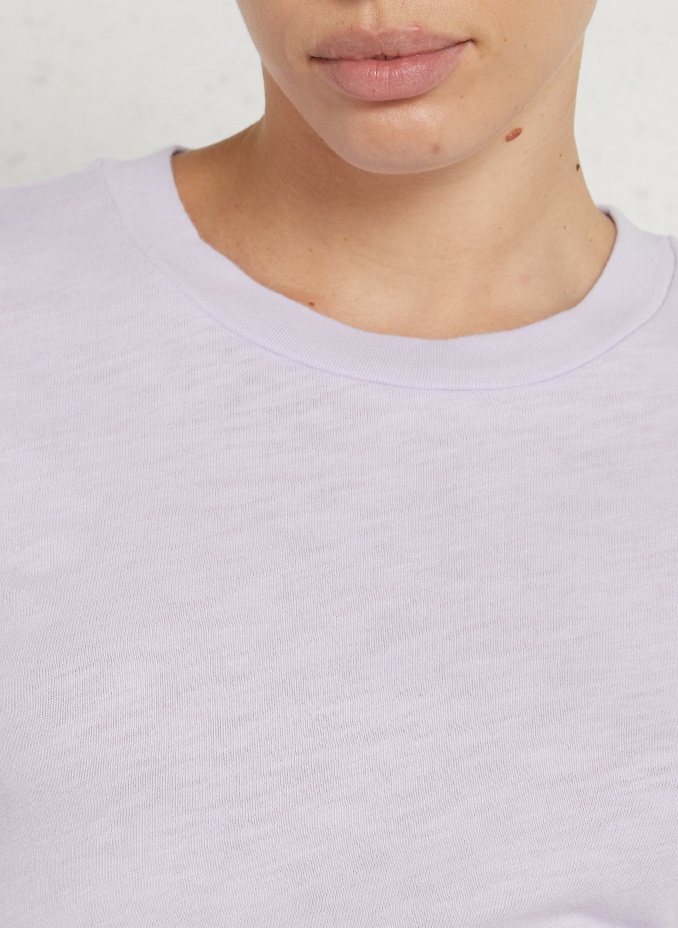 Recht, katoenen T-shirt met ronde hals AMERICAN VINTAGE Violet