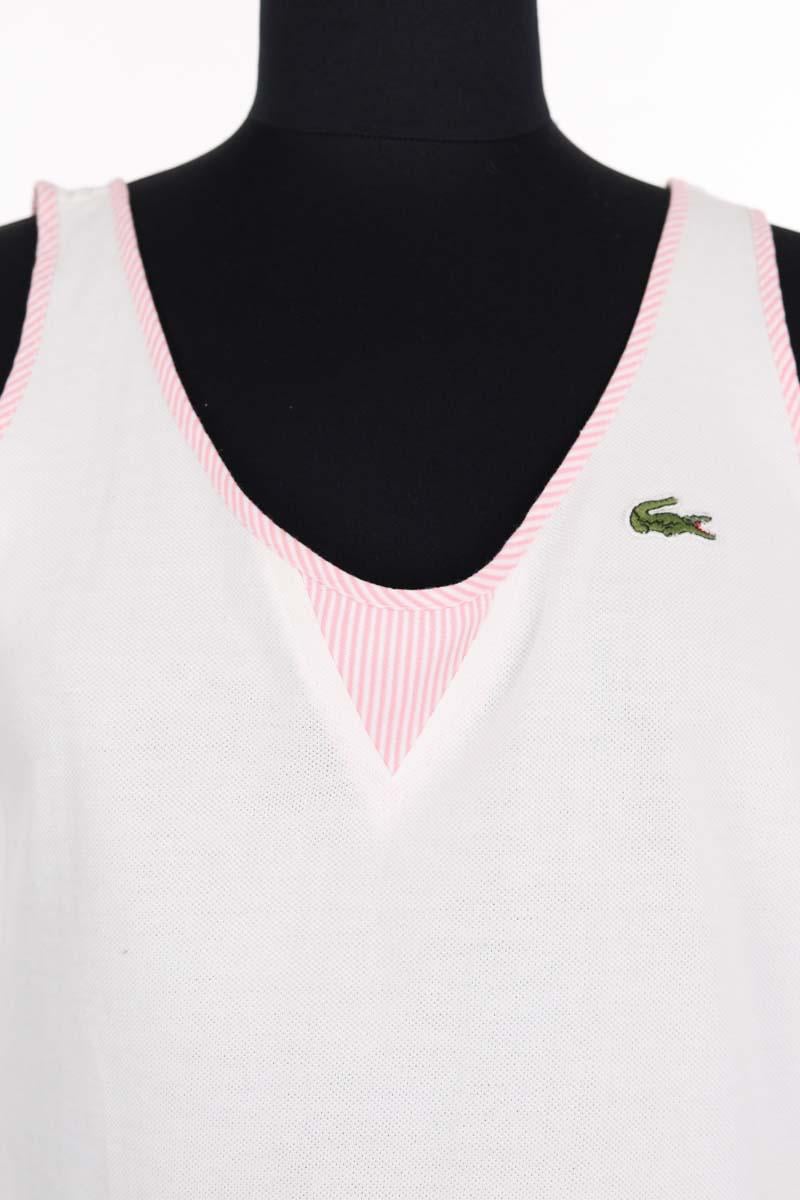 Azawood sleeveless top LACOSTE - SECONDE MAIN White