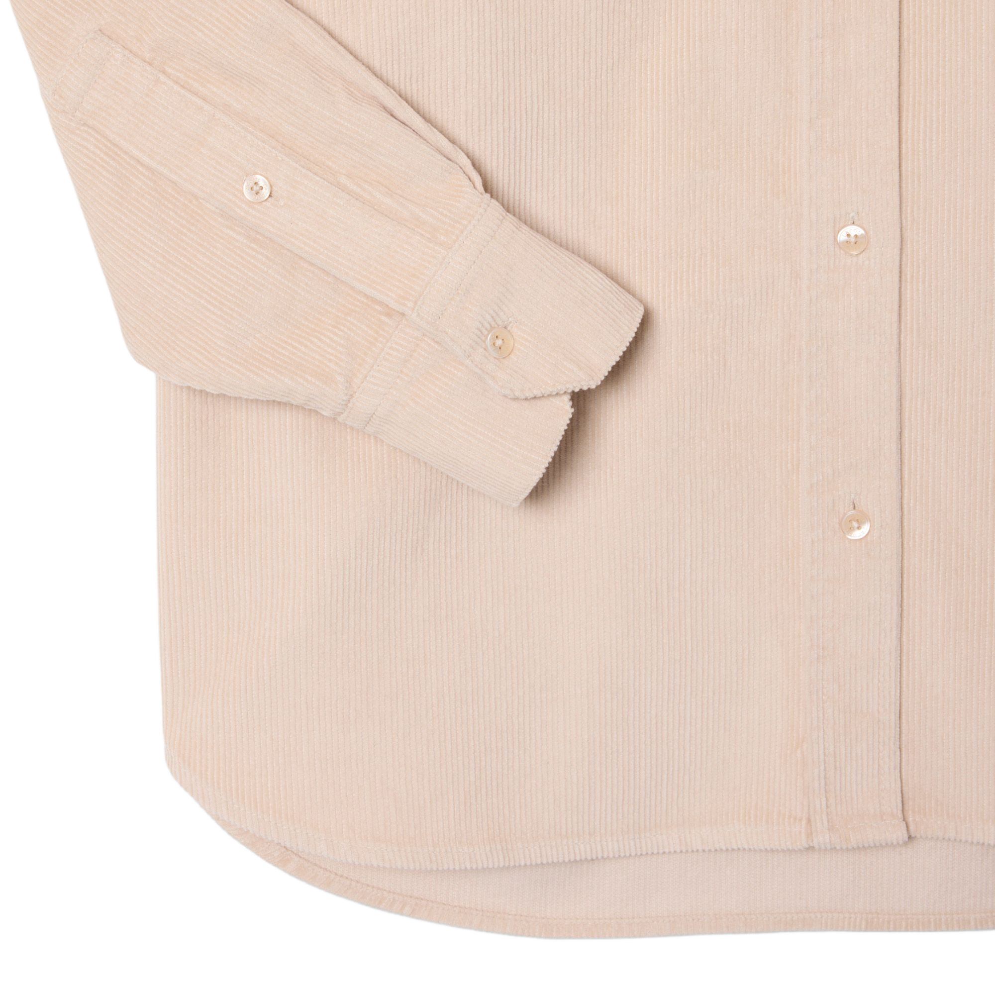 Surchemise oversize velours côtelé en coton LACOSTE Beige