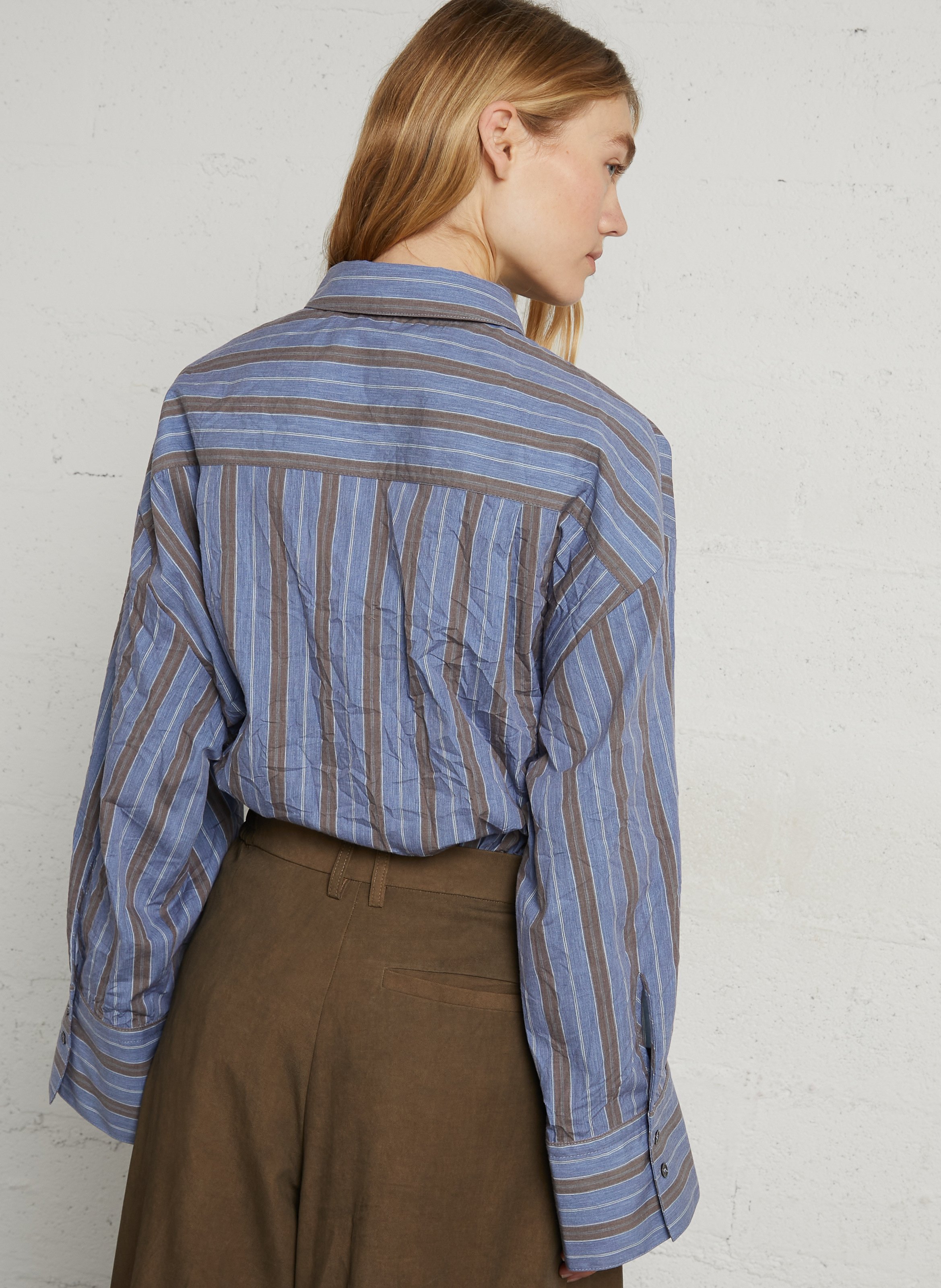 Gestreepte, oversized blouse RUE DE TOKYO Veelkleurig