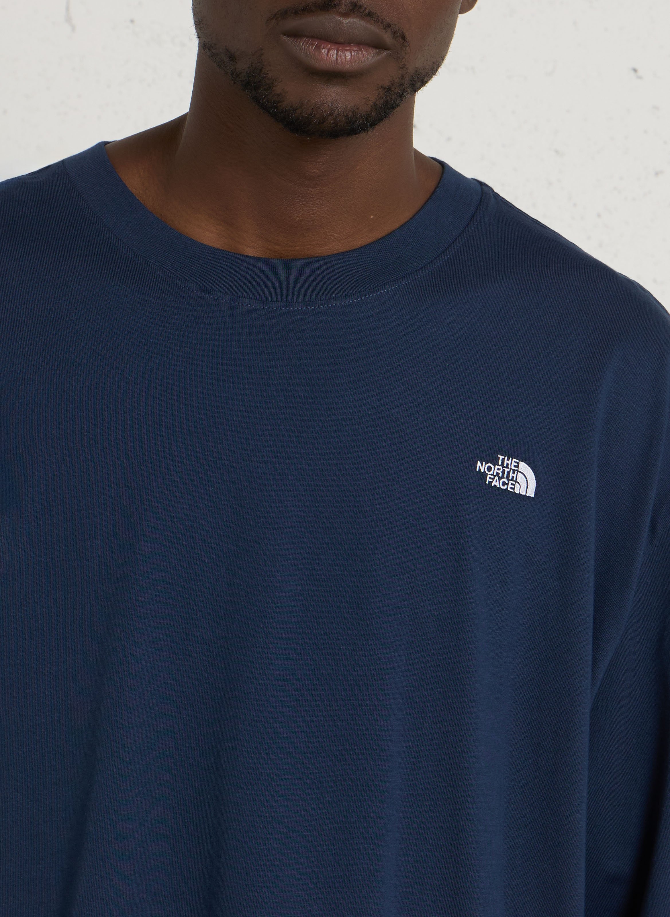 Oversize-Baumwoll-T-Shirt THE NORTH FACE Blau
