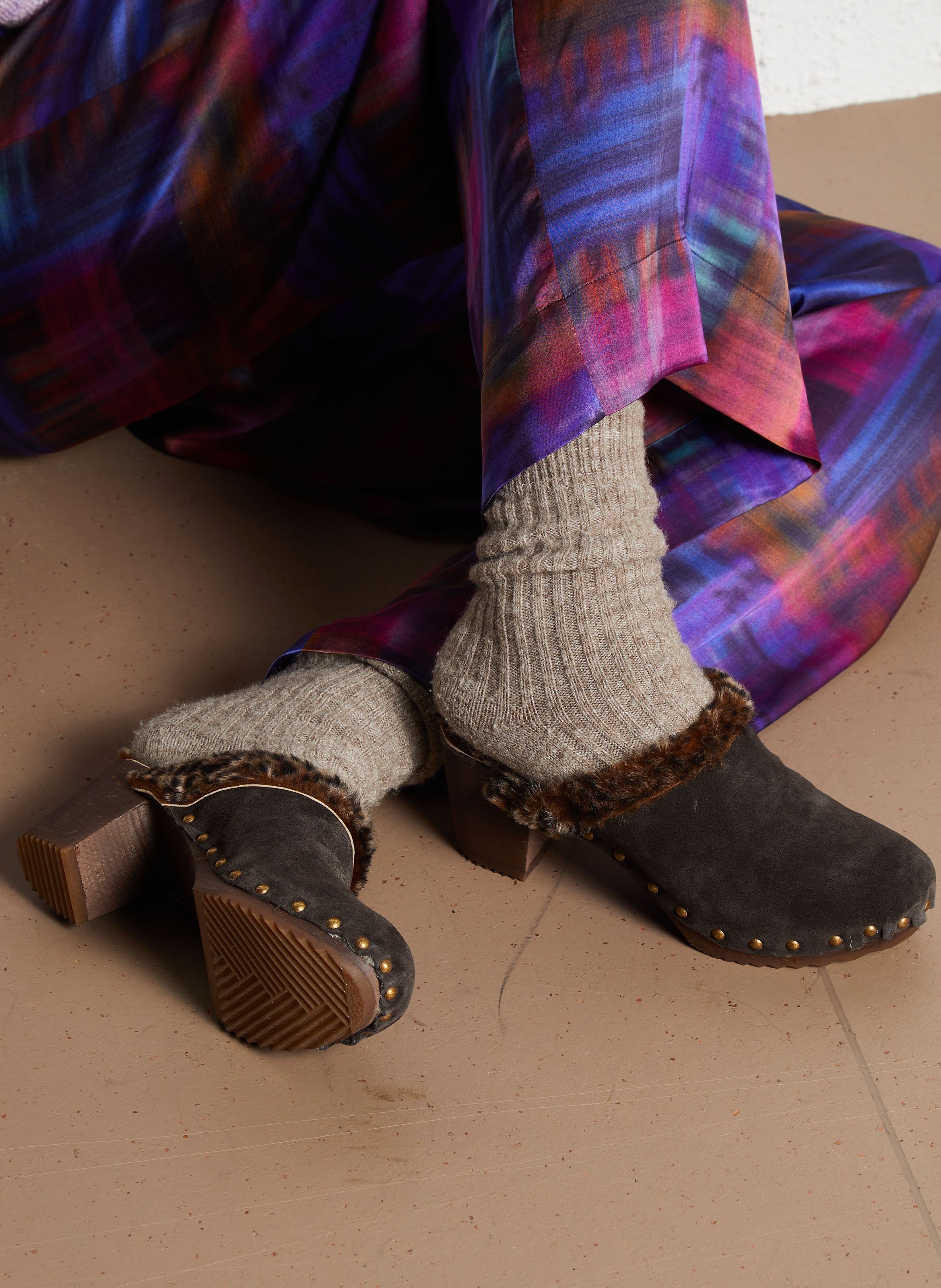 Muilezel gevoerd met leer BOSABO Bruin