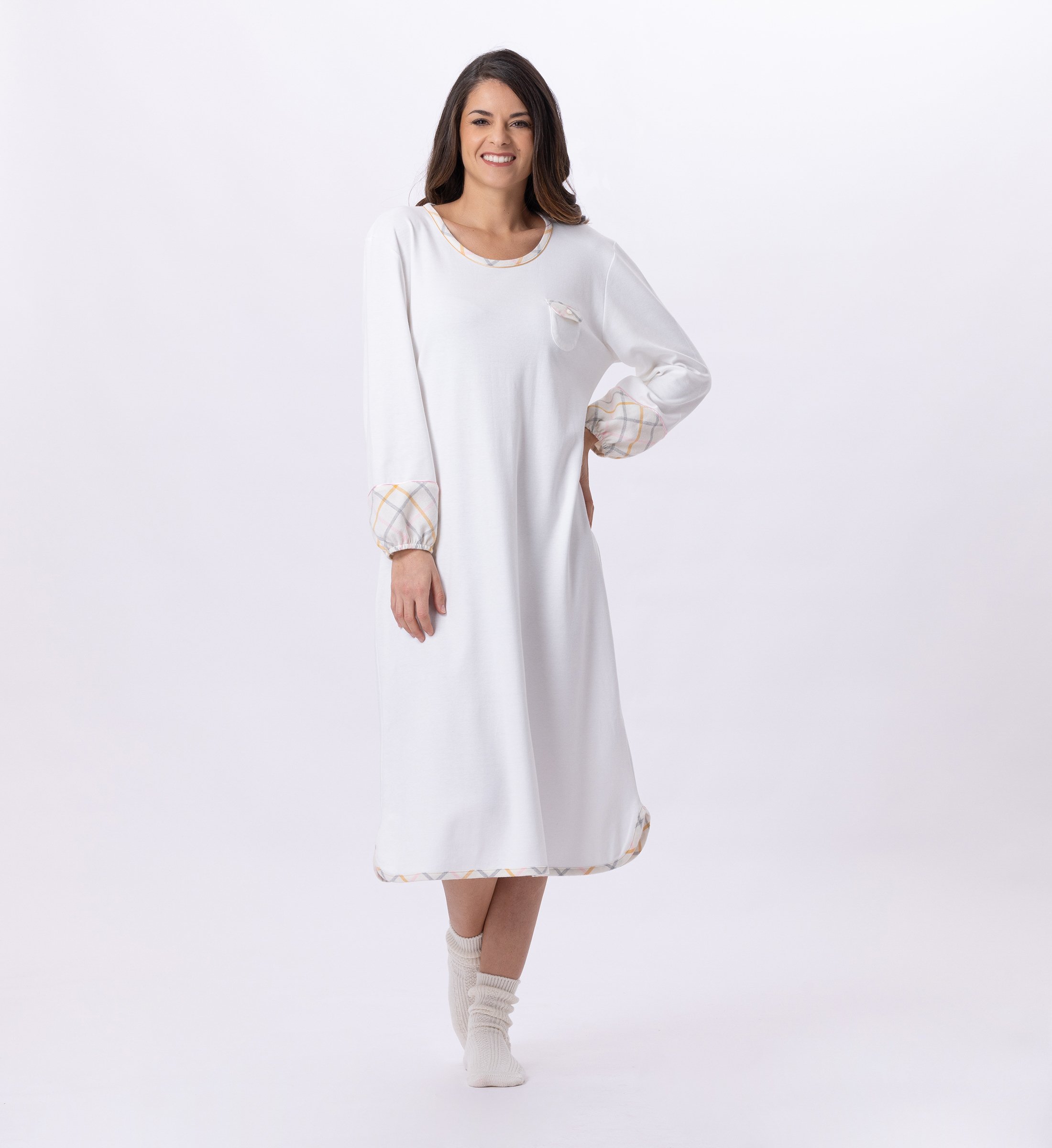 Long cotton nightshirt LE CHAT Multicolored