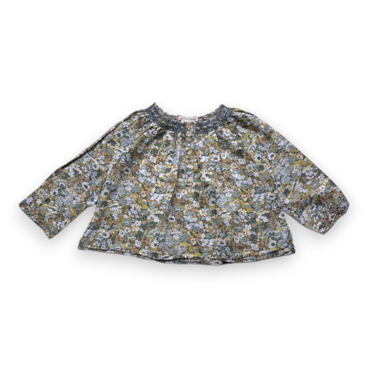 Green child's blouse - 4 years BONPOINT - Seconde Main Green