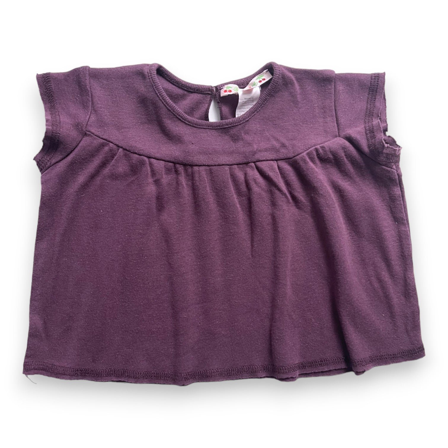 Baby T-shirt - 12 months BONPOINT - Seconde Main Purple