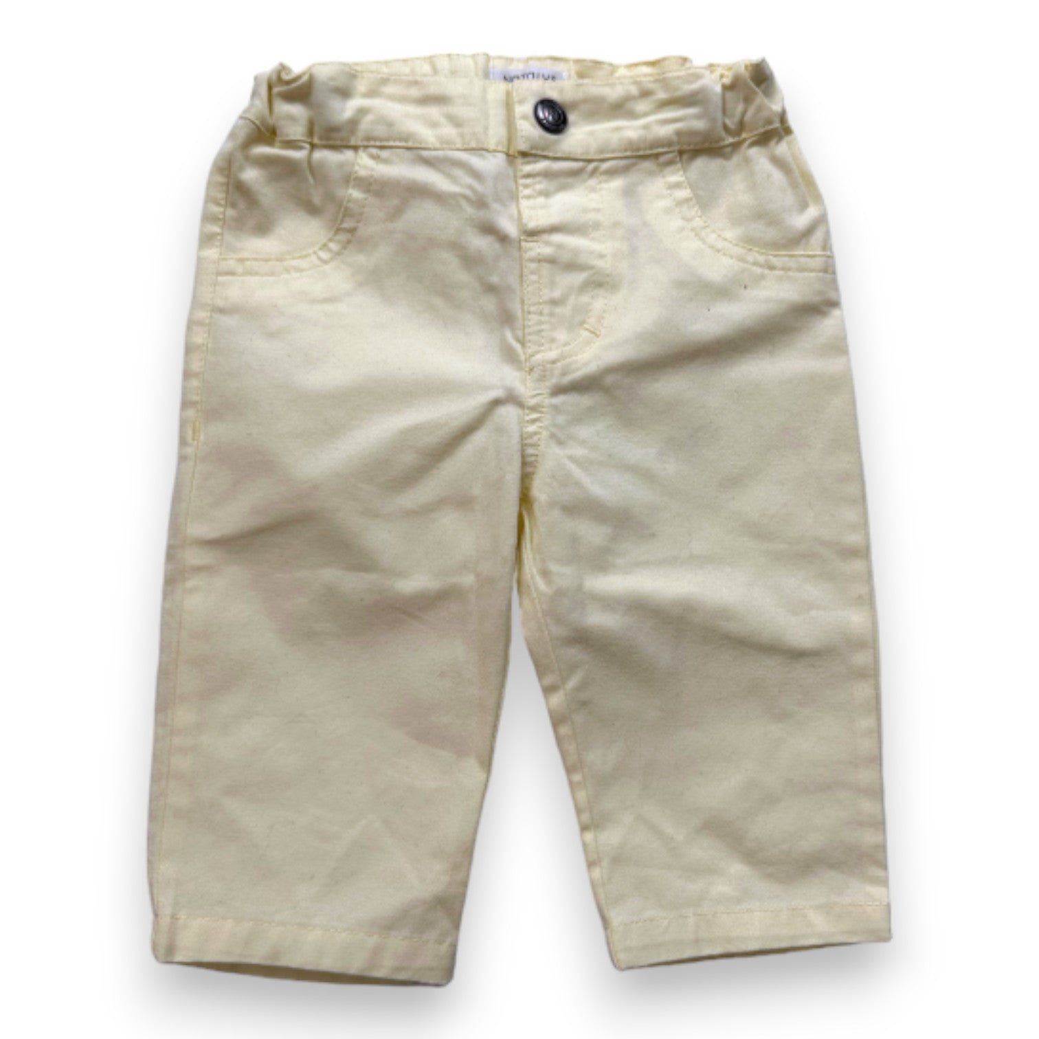 Yellow baby pants - 6 months NATALYS - Seconde Main Yellow