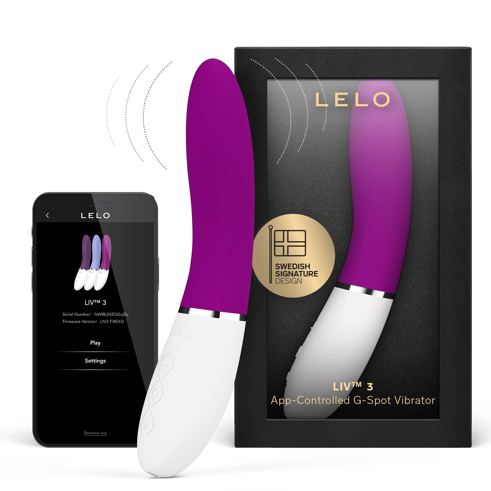 Vibromasseur femme point g avec application bluetooth, liv 3 LELO Deep rose