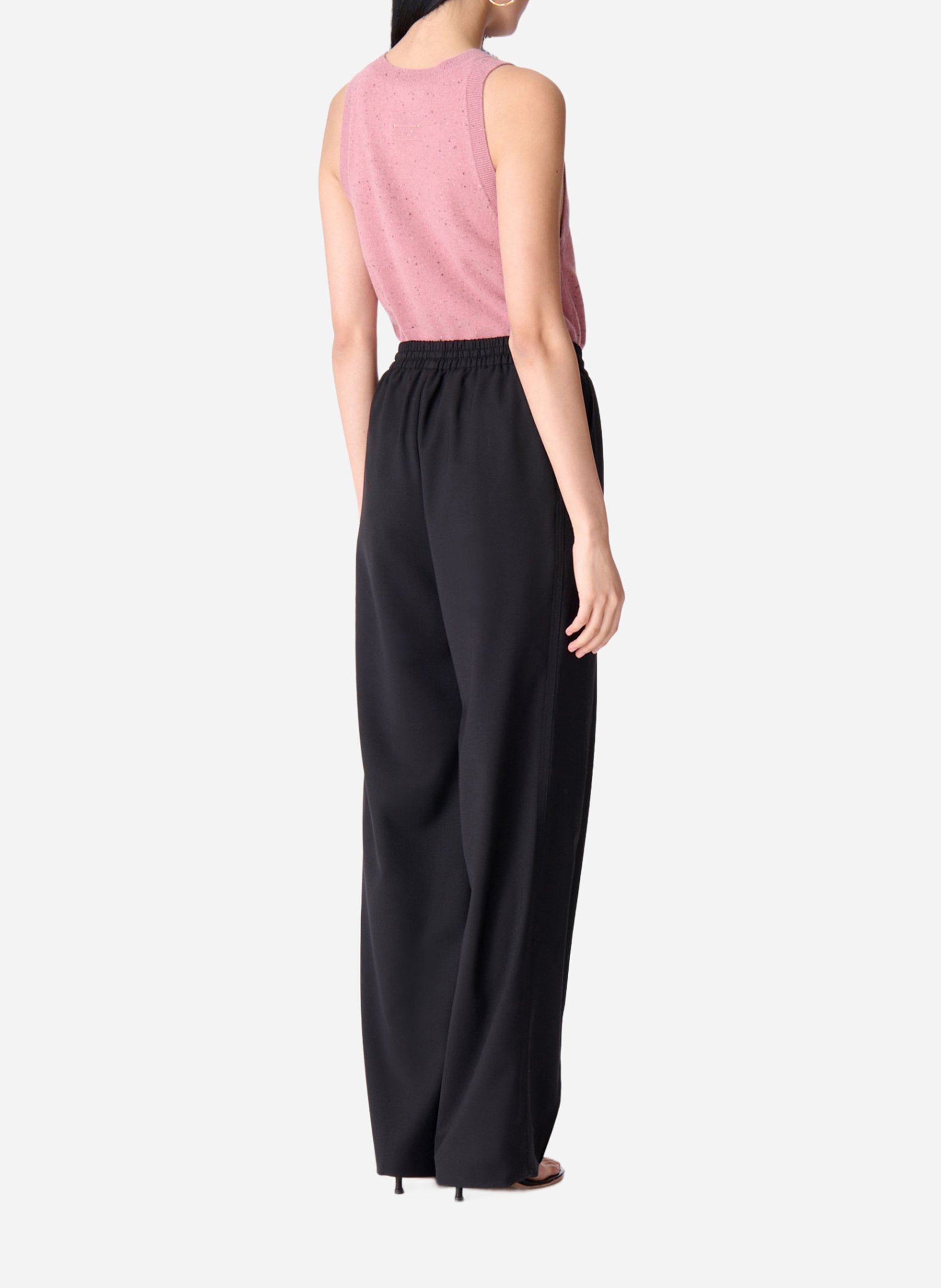 Fluid and lightweight pleated trousers VANESSA BRUNO Black