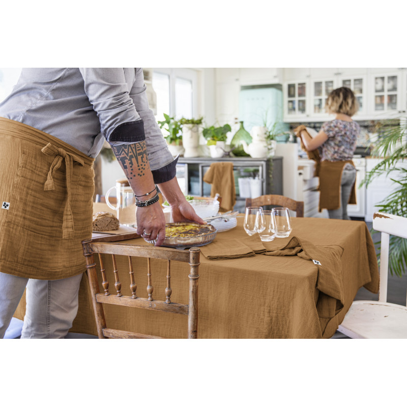 Cotton gauze tablecloth L'EFFET PAPILLON