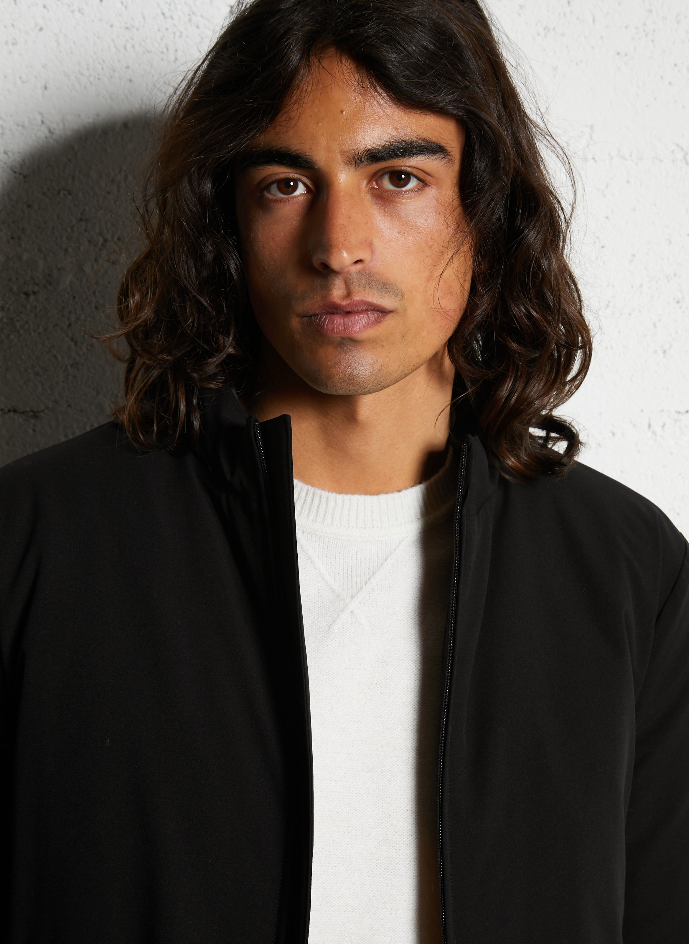 Under-jacket with high collar Black