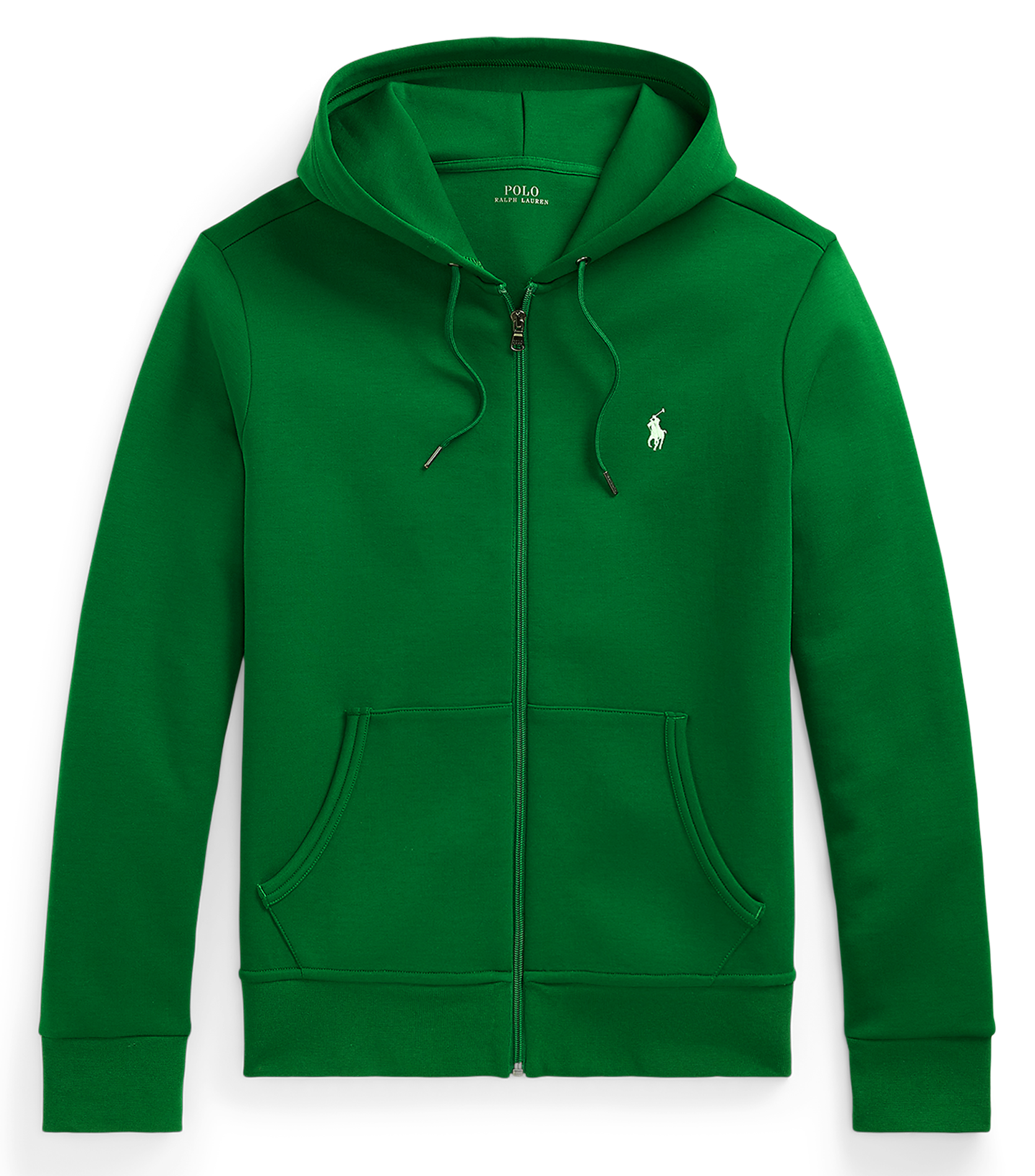 Sweat zippé à capuche en coton doux POLO RALPH LAUREN Vert