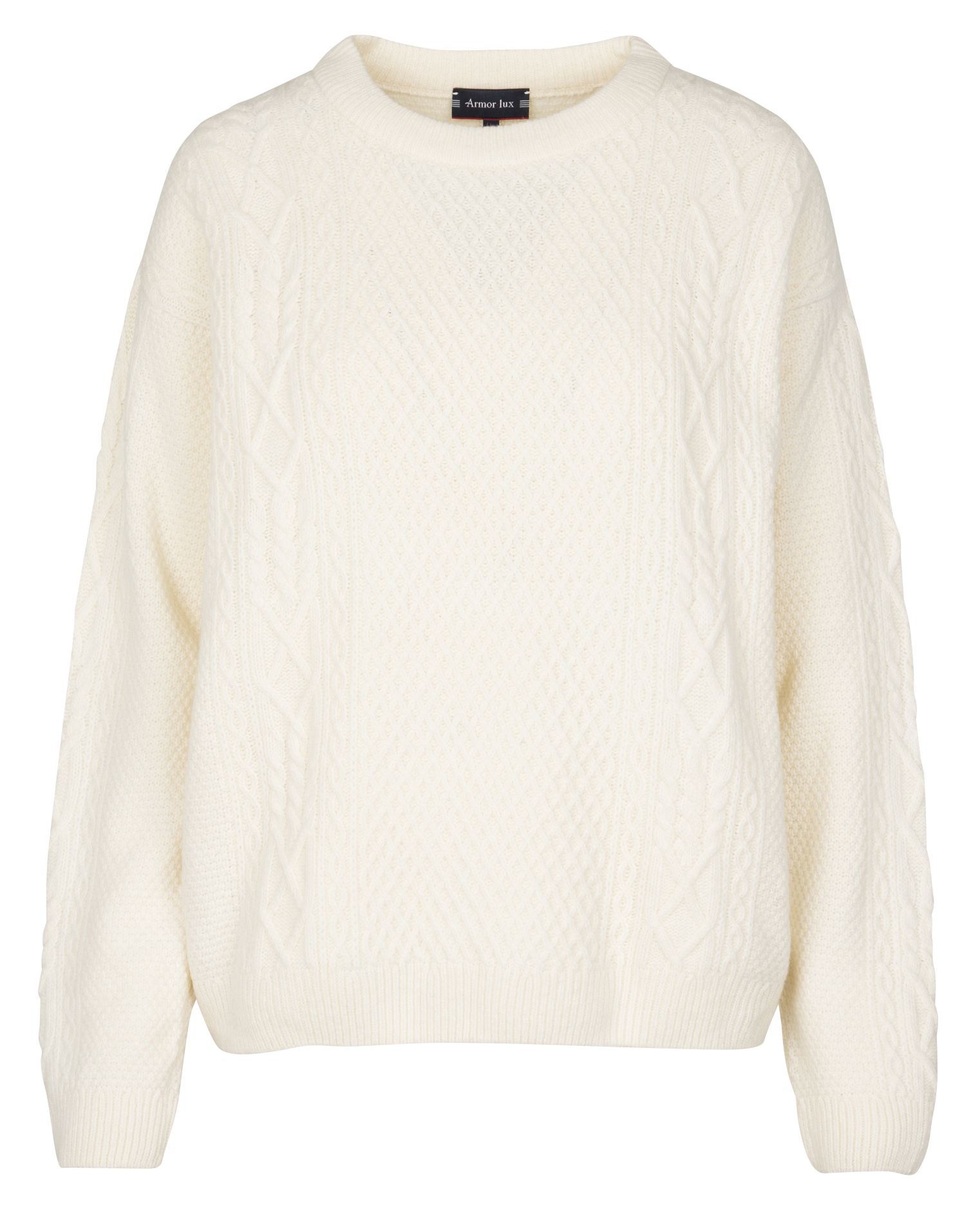 Pull droit en laine mélangée ARMOR LUX Beige