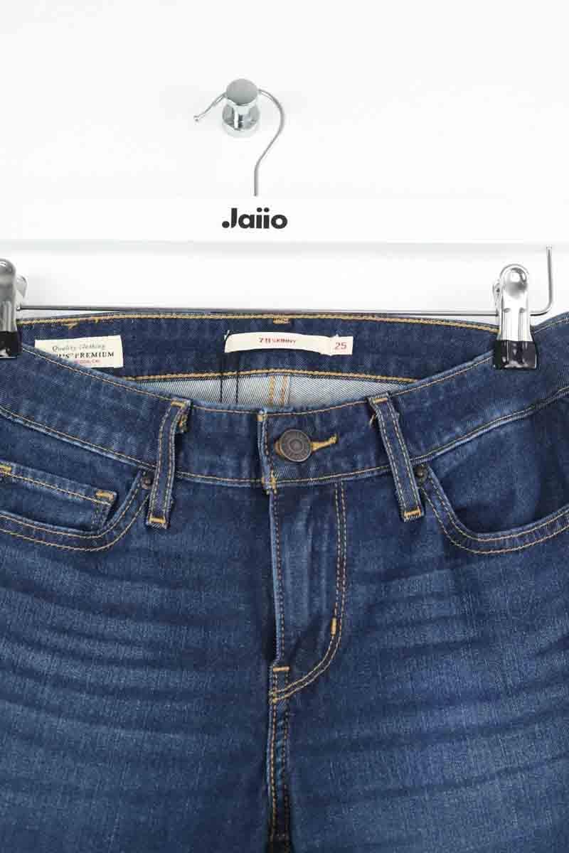 Slim-fit stretch cotton jeans with regular waist LEVI'S - Seconde main Blue