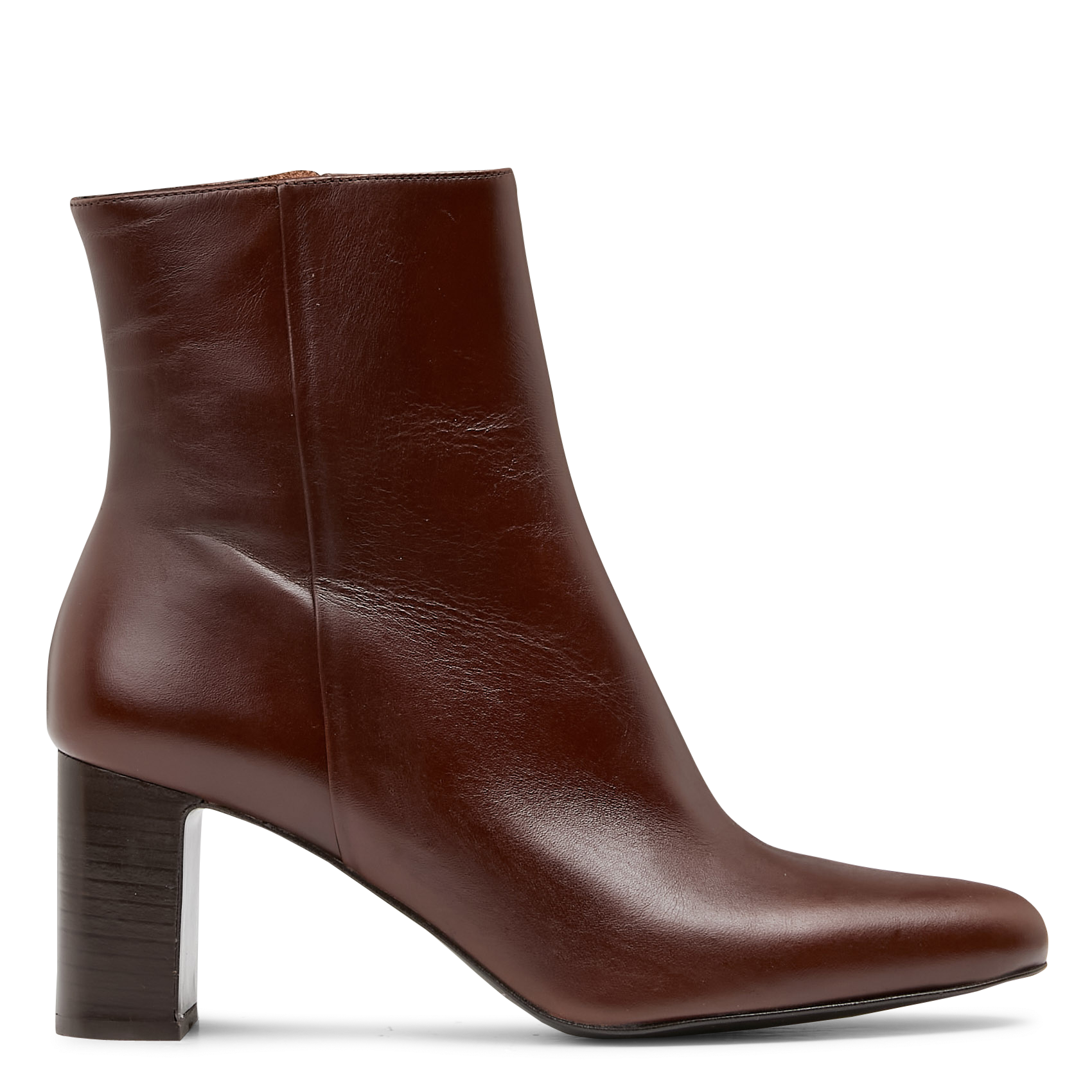 Bianca leather ankle boots BOCAGE Brown