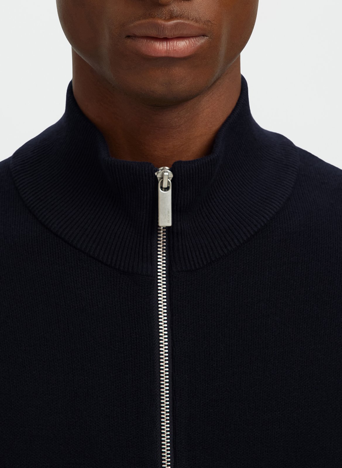 Gilet droit col montant  SELECTED Bleu