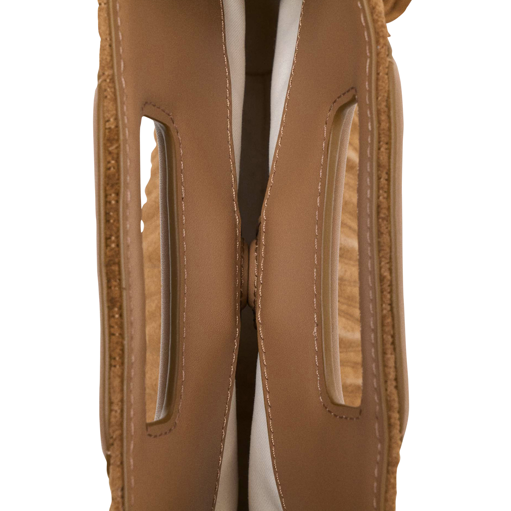 Sac bandoulière en cuir MAJE Marron