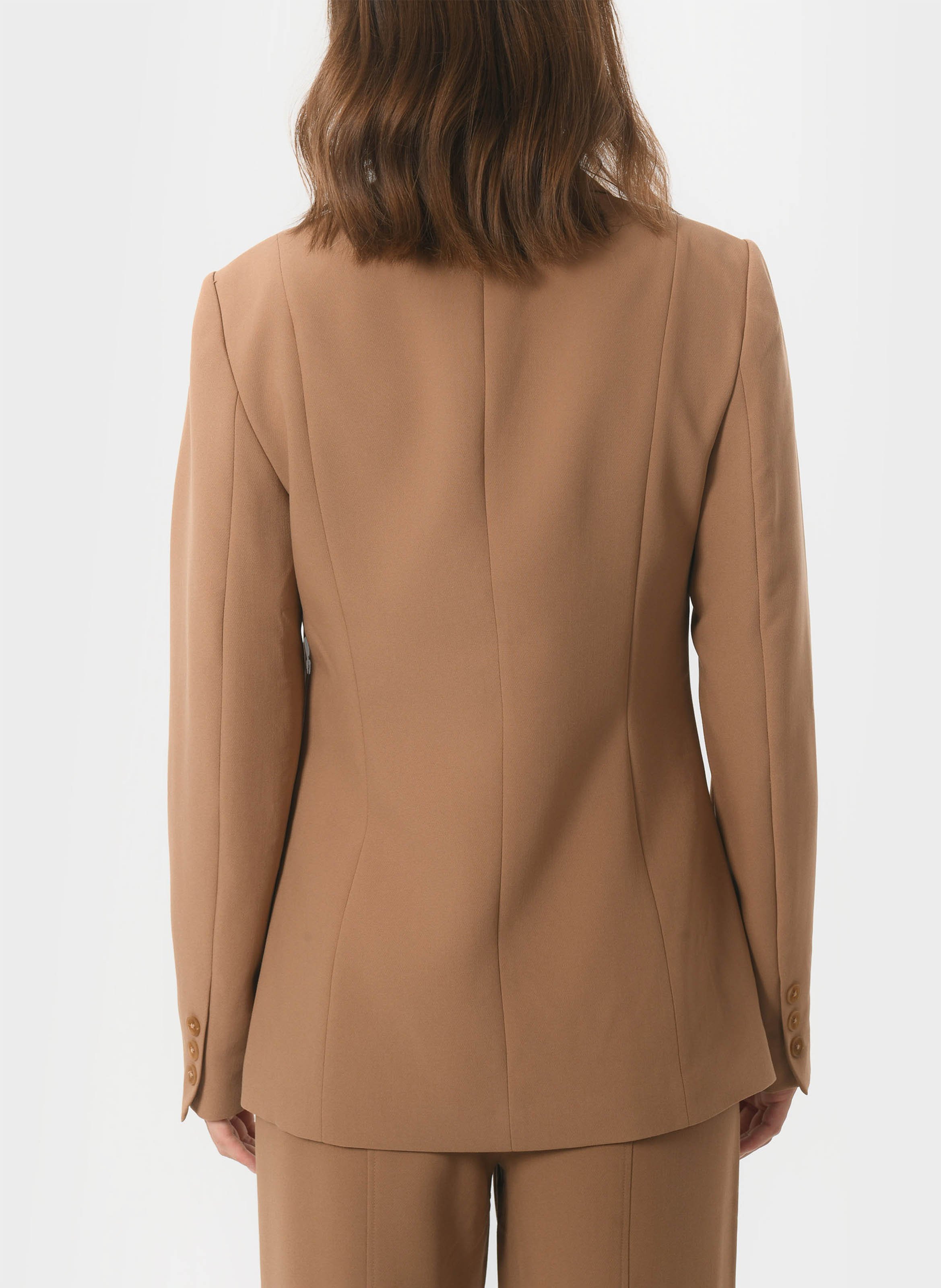 Veste de blazer ajustée col tailleur KOOKAI Beige