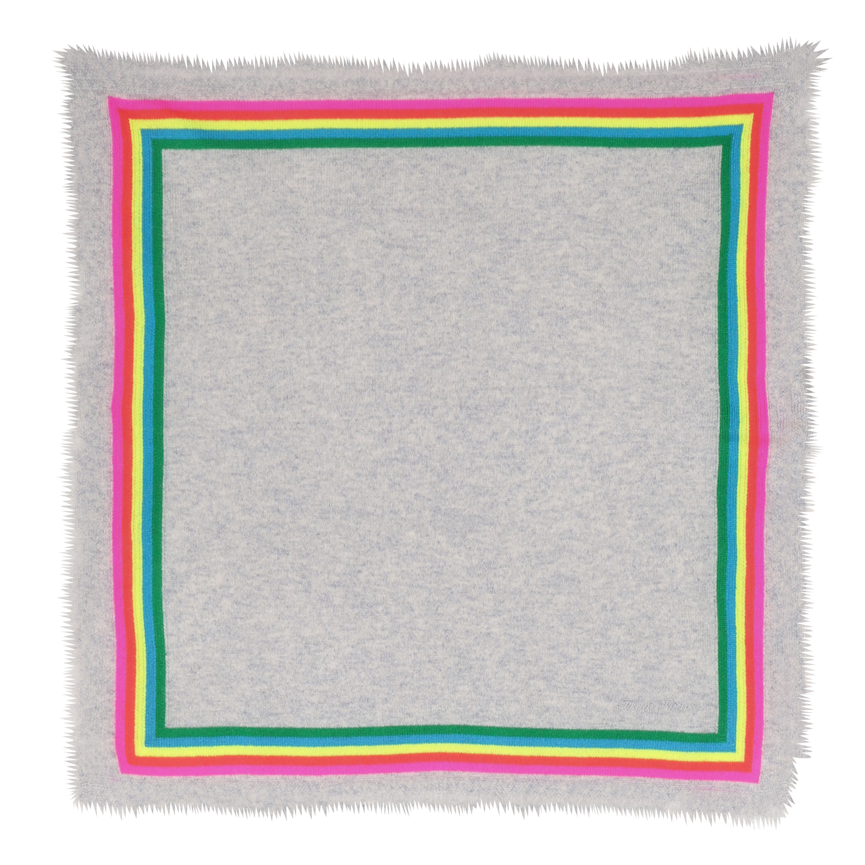 Striped cashmere scarf FROM FUTURE Grey