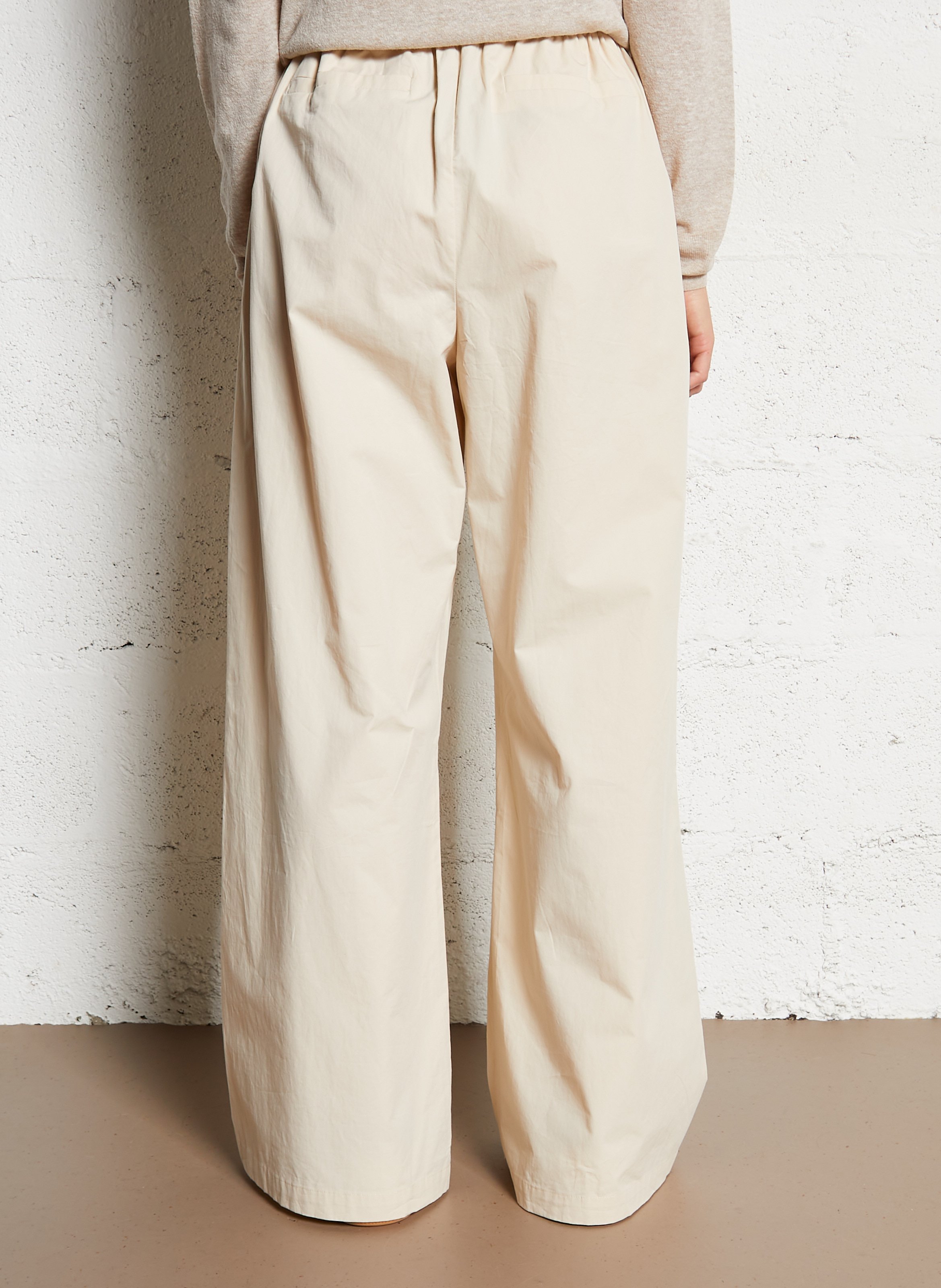 Wide cotton trousers  JC SOPHIE Beige
