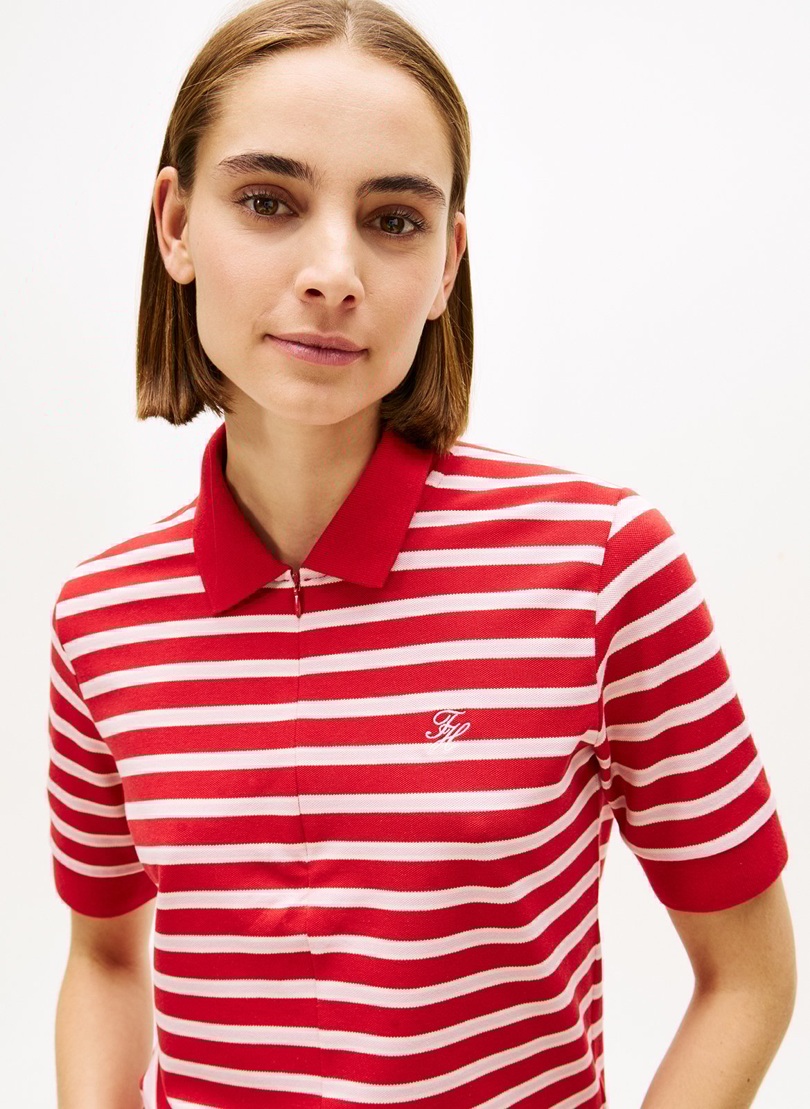 Straight Striped Polo TOMMY HILFIGER Red
