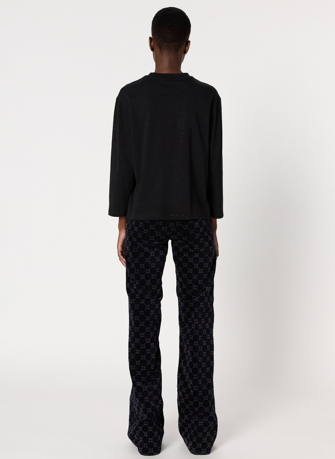 Tee-shirt col rond en coton GERARD DAREL Noir