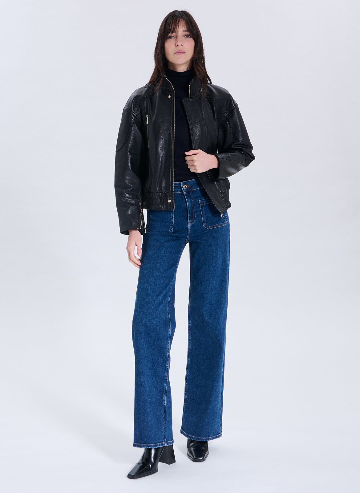 Faded flared jeans ZAPA Blue