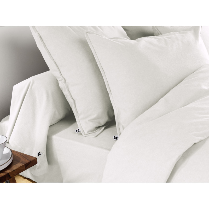 "Candice" fitted sheet all sizes cotton flannel. L'EFFET PAPILLON Multicolored