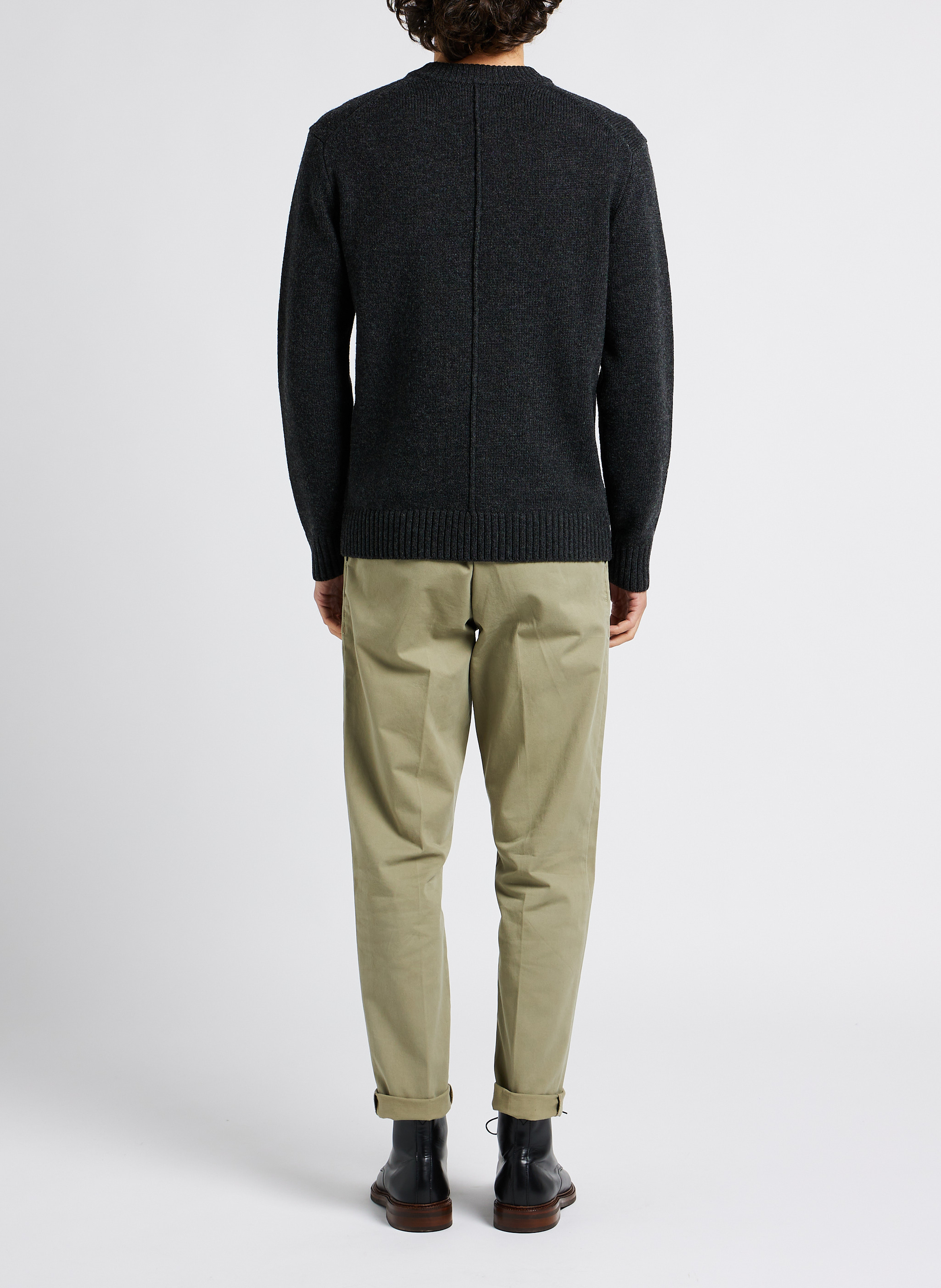 Rundhalspullover aus Wollmix, Regular Fit SAMSOE SAMSOE Grau