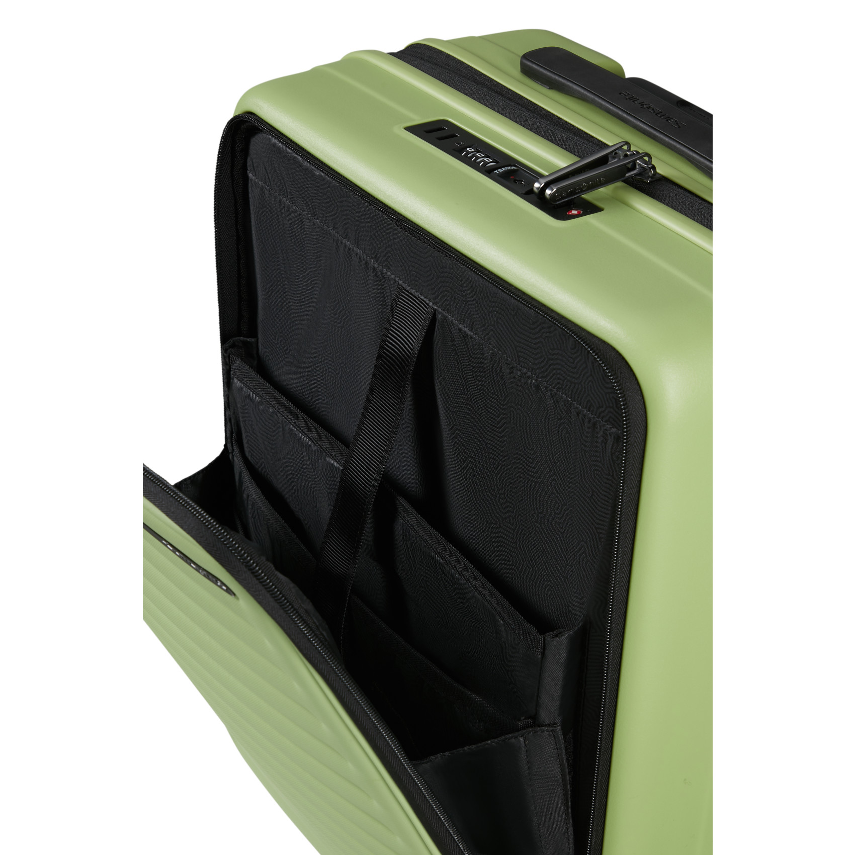 Restackd 4-wheel carry-on suitcase size S SAMSONITE Green