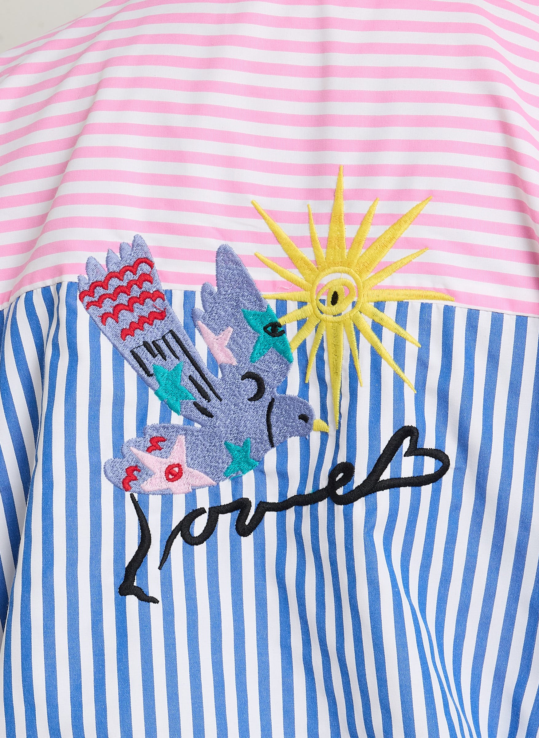 Classic Striped Straight-Cut Shirt LA PETITE ETOILE Multicolored