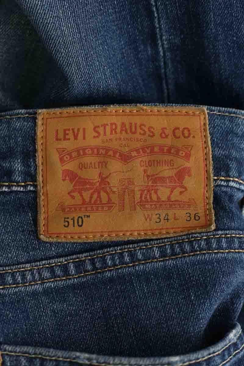 Straight cotton-blend pants LEVI'S - Seconde main Blue