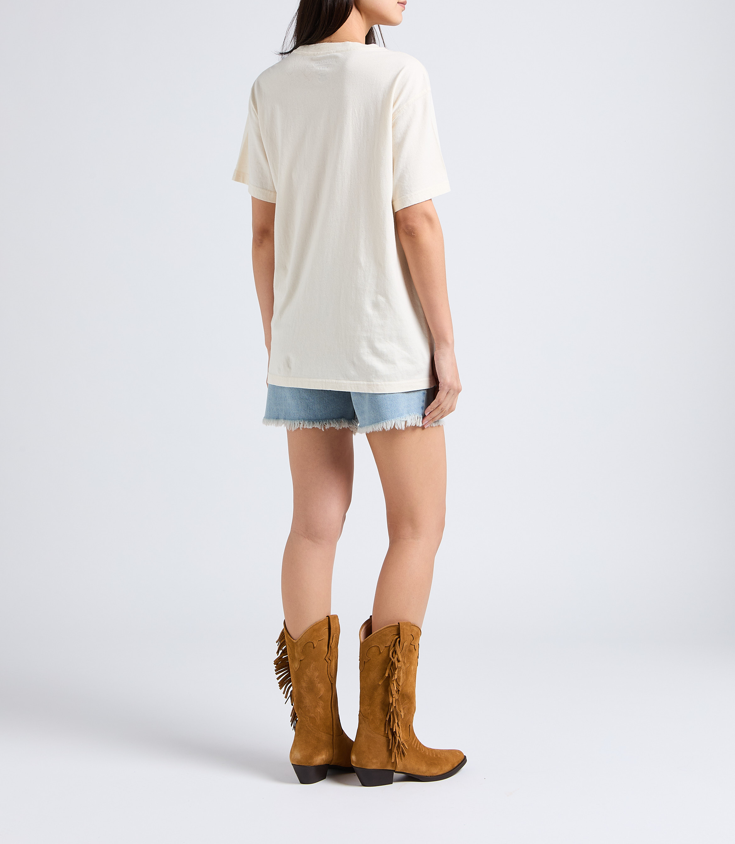 Gerade geschnittene Baumwollshorts MARGAUX LONNBERG Blau