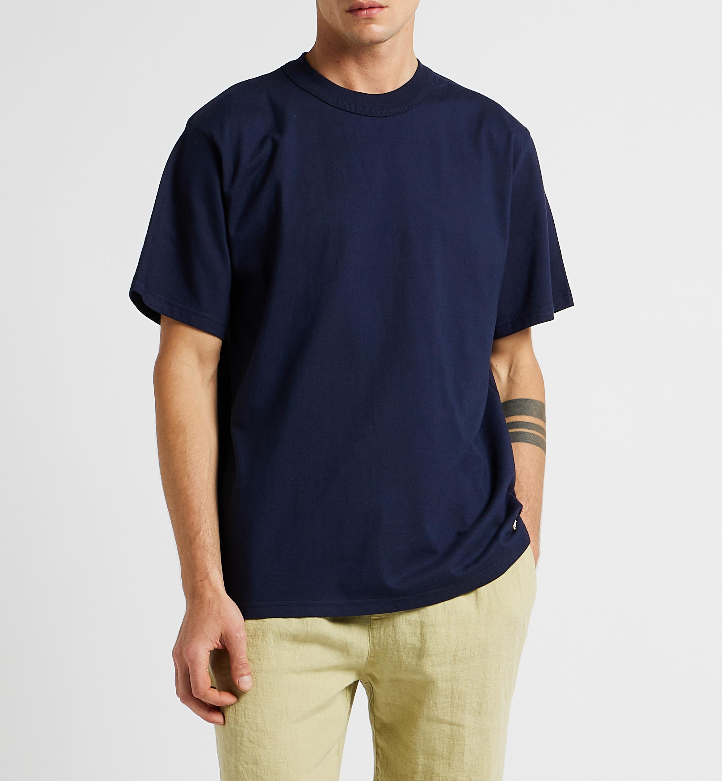 Straight cotton crew-neck T-shirt ARMOR LUX