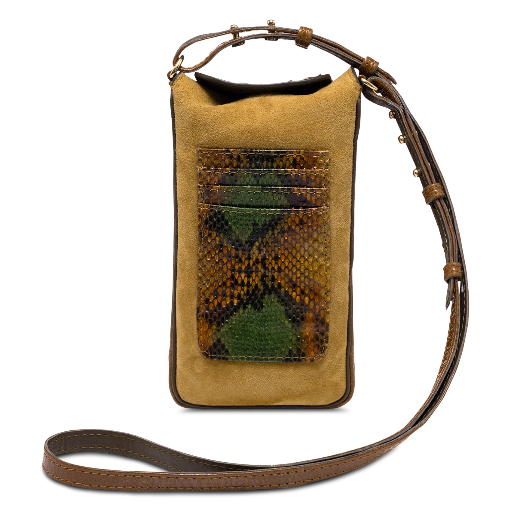 Handytasche aus Leder CLARIS VIROT Mehrfarbig
