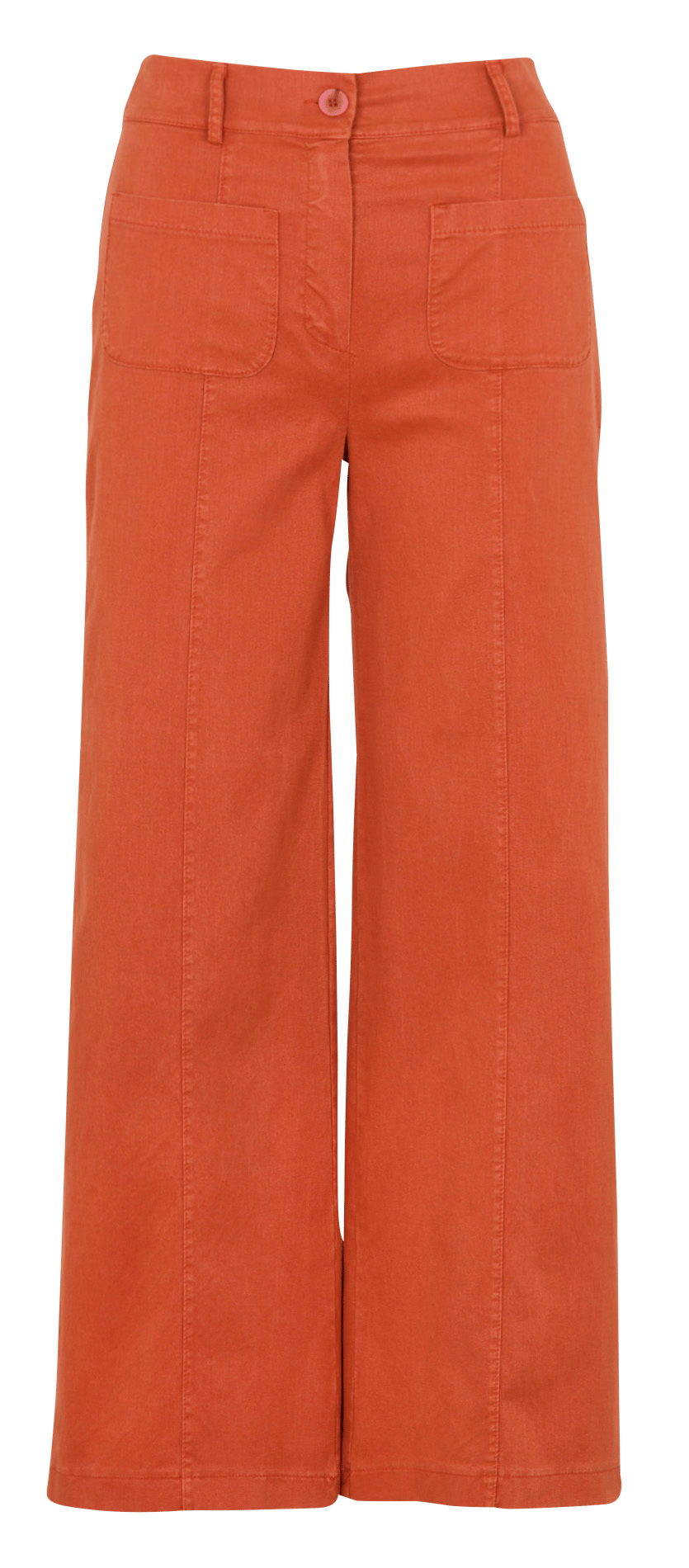 High-waisted flared pants LA FEE MARABOUTEE Brown