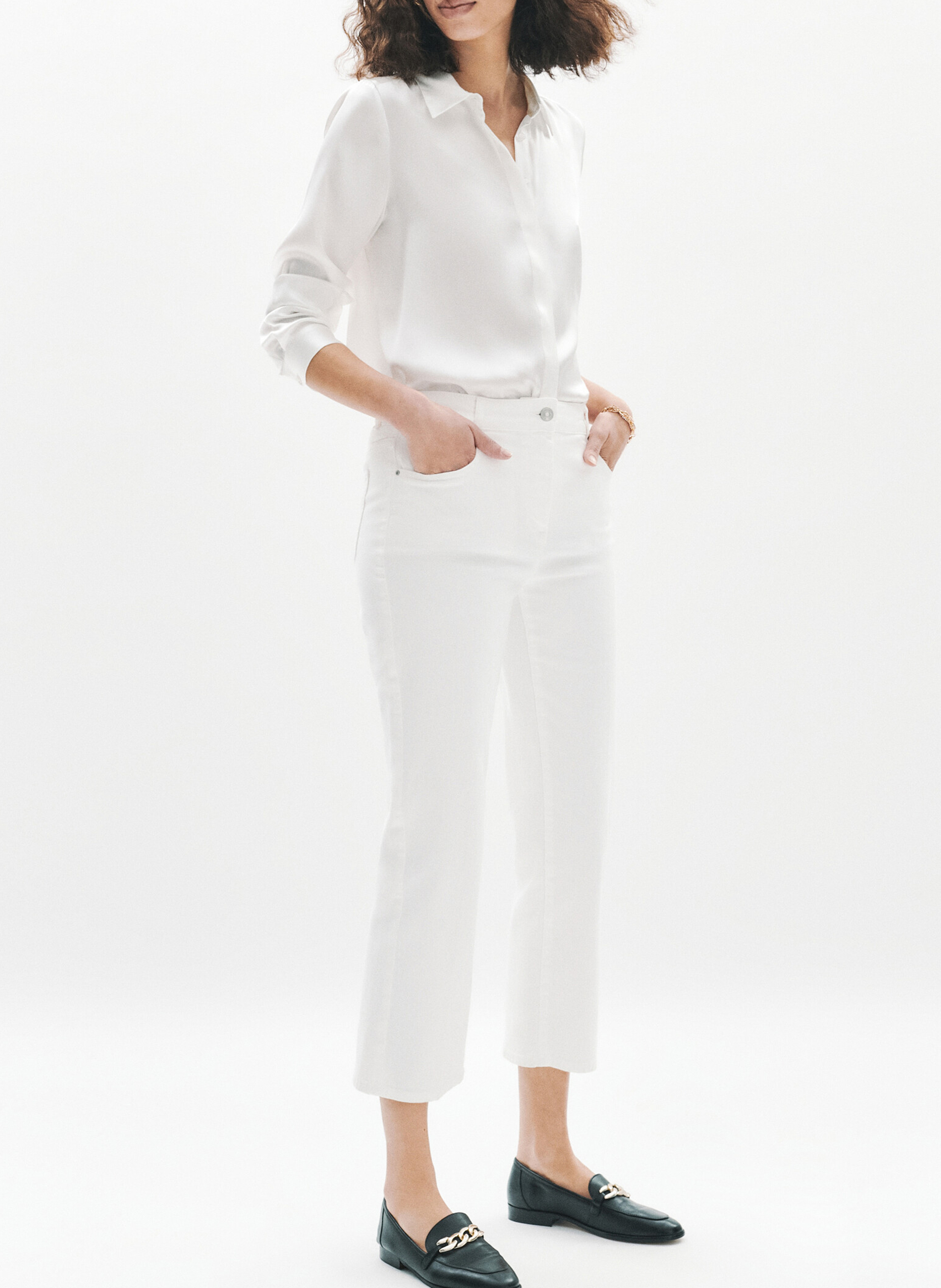 Straight Cut Jeans aus Baumwoll-Mix CAROLL Beige