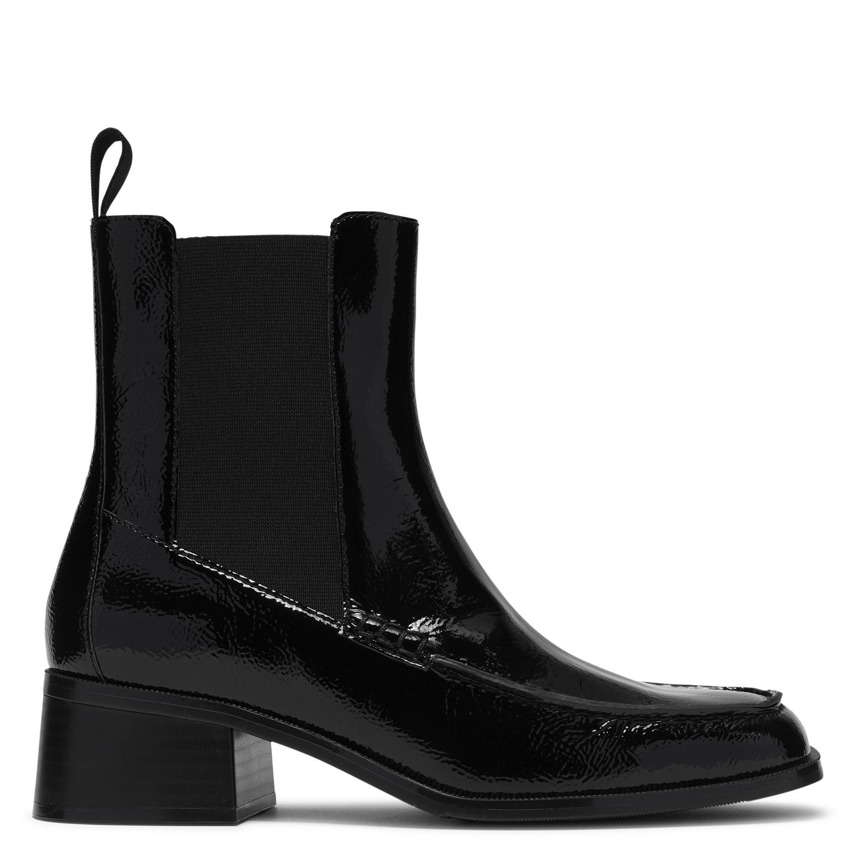 Lederstiefeletten mit Absatz CLARKS Schwarz