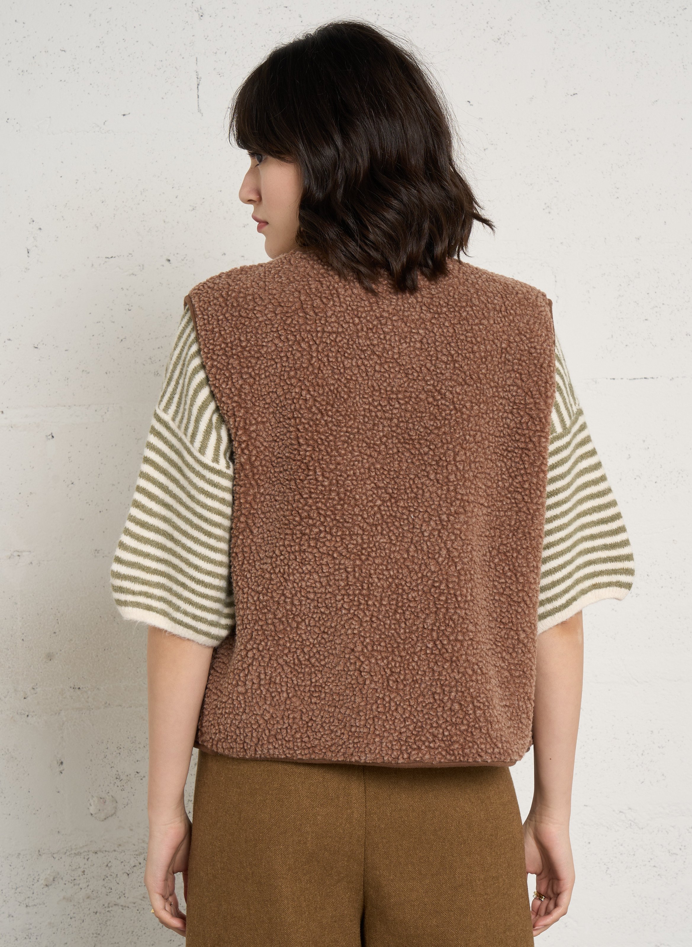 Gerade geschnittene Strickjacke BILLABONG Braun