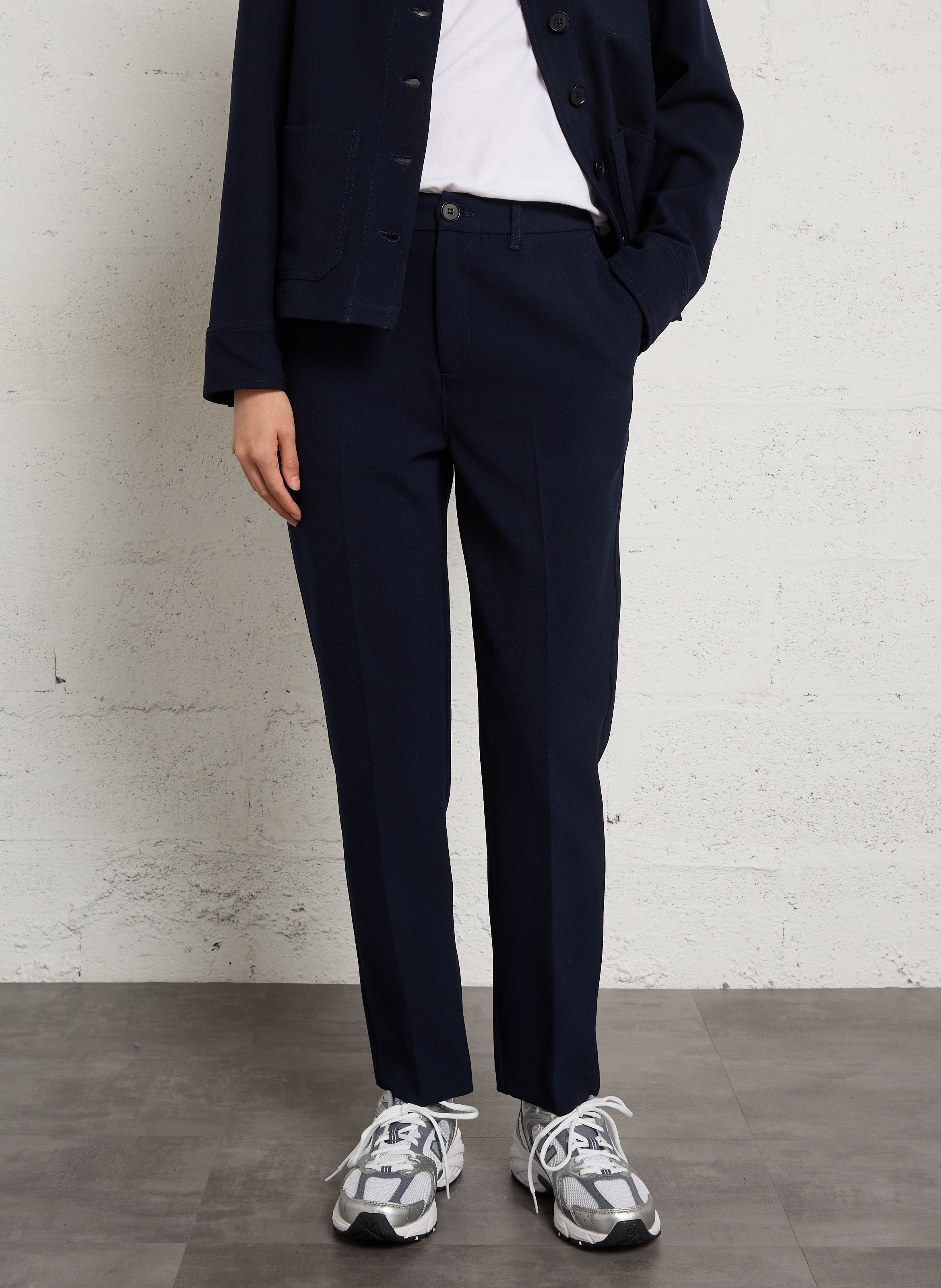 7/8 straight trousers BENSIMON Blue
