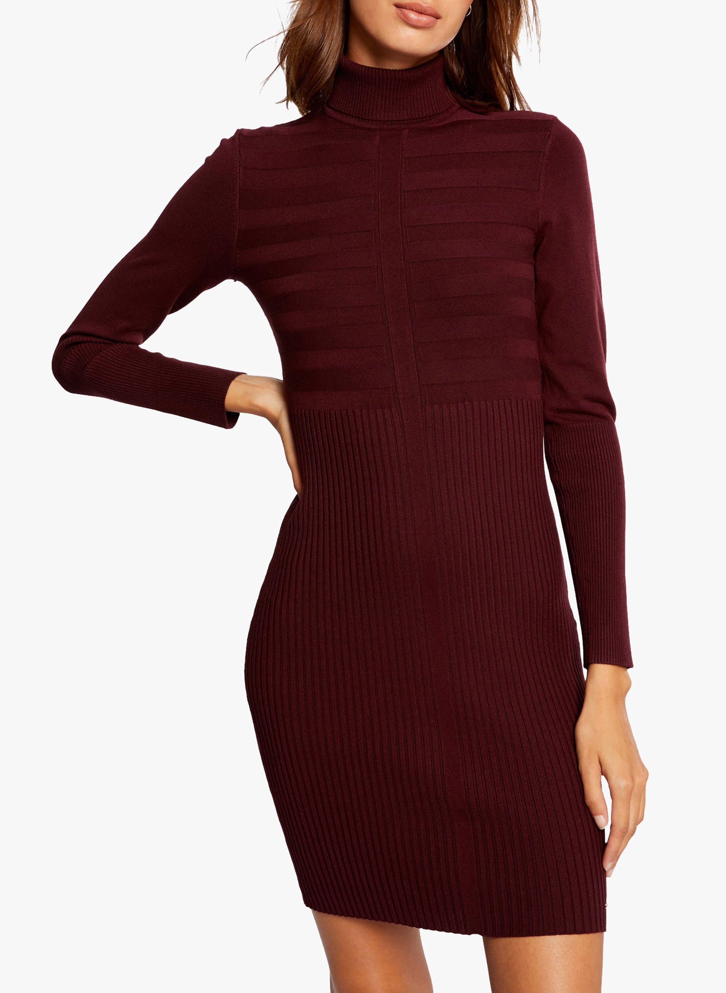 Robe courte ajustée en maille fine MORGAN Violet